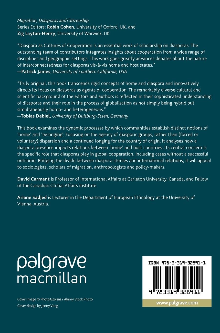 Rückseitencover Diaspora as Cultures of Cooperation