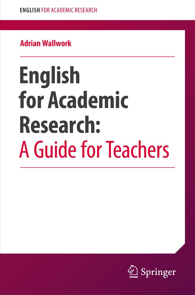 Vorderes Coverbild English for Academic Research: A Guide for Teachers