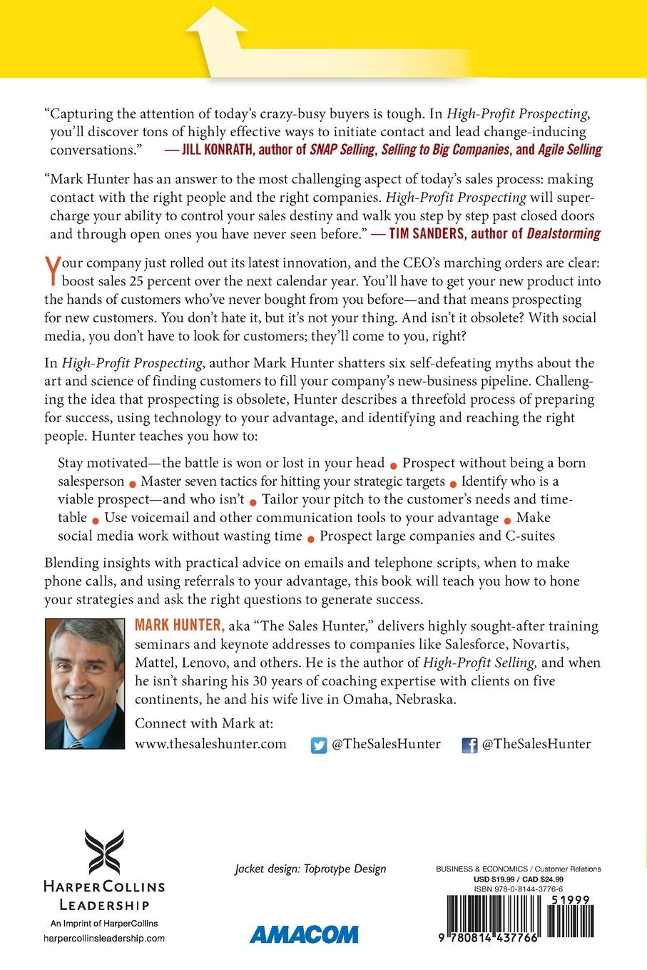 Rückseitencover The High-Profit Prospecting