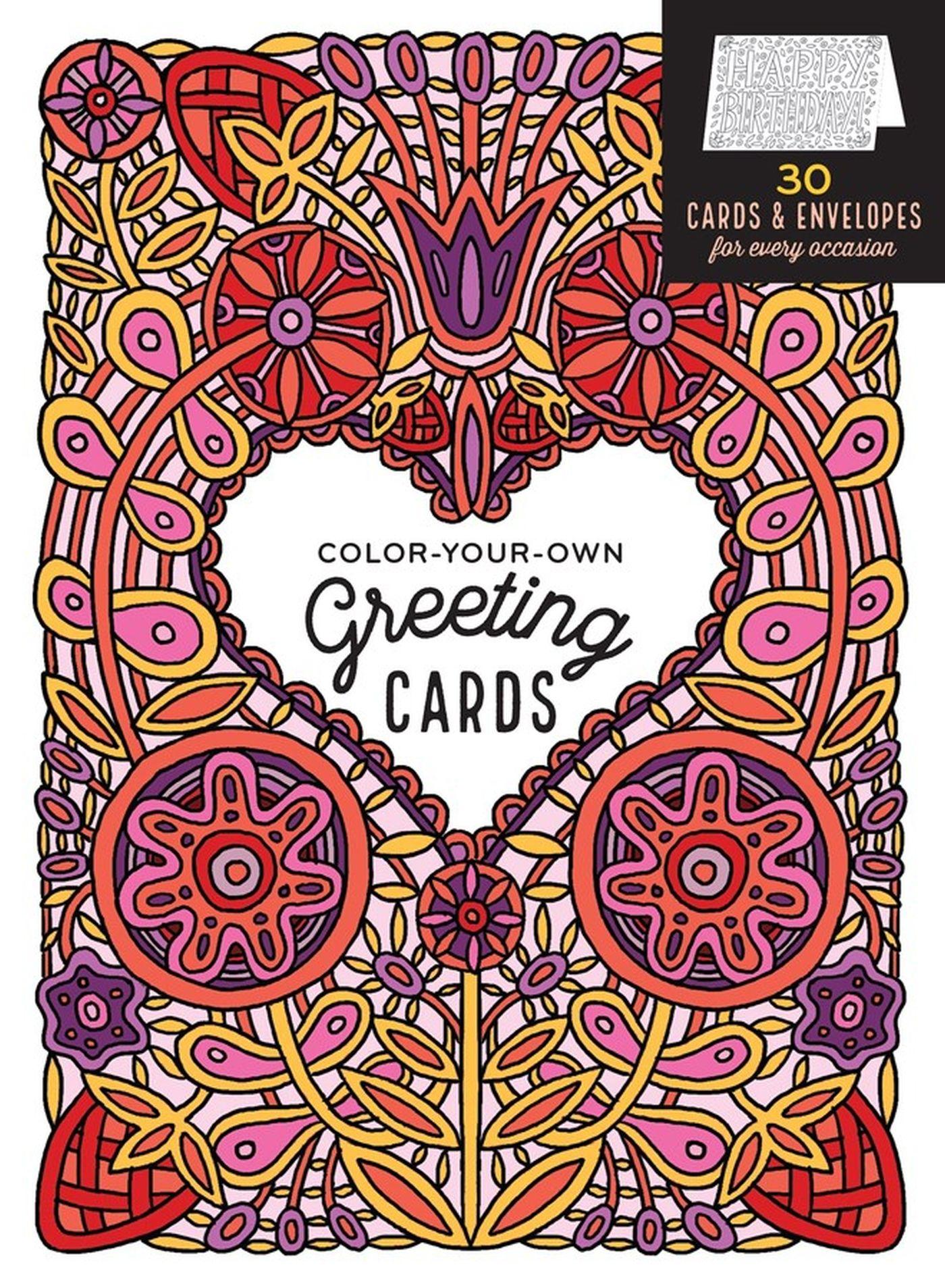Vorderes Coverbild Color-Your-Own Greeting Cards