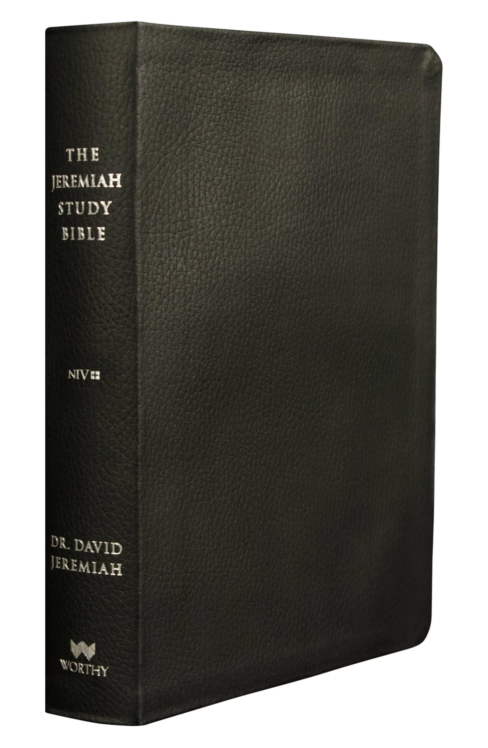 Vorderes Coverbild The Jeremiah Study Bible, Niv: (Black W/ Burnished Edges) Leatherluxe(r) with Thumb Index