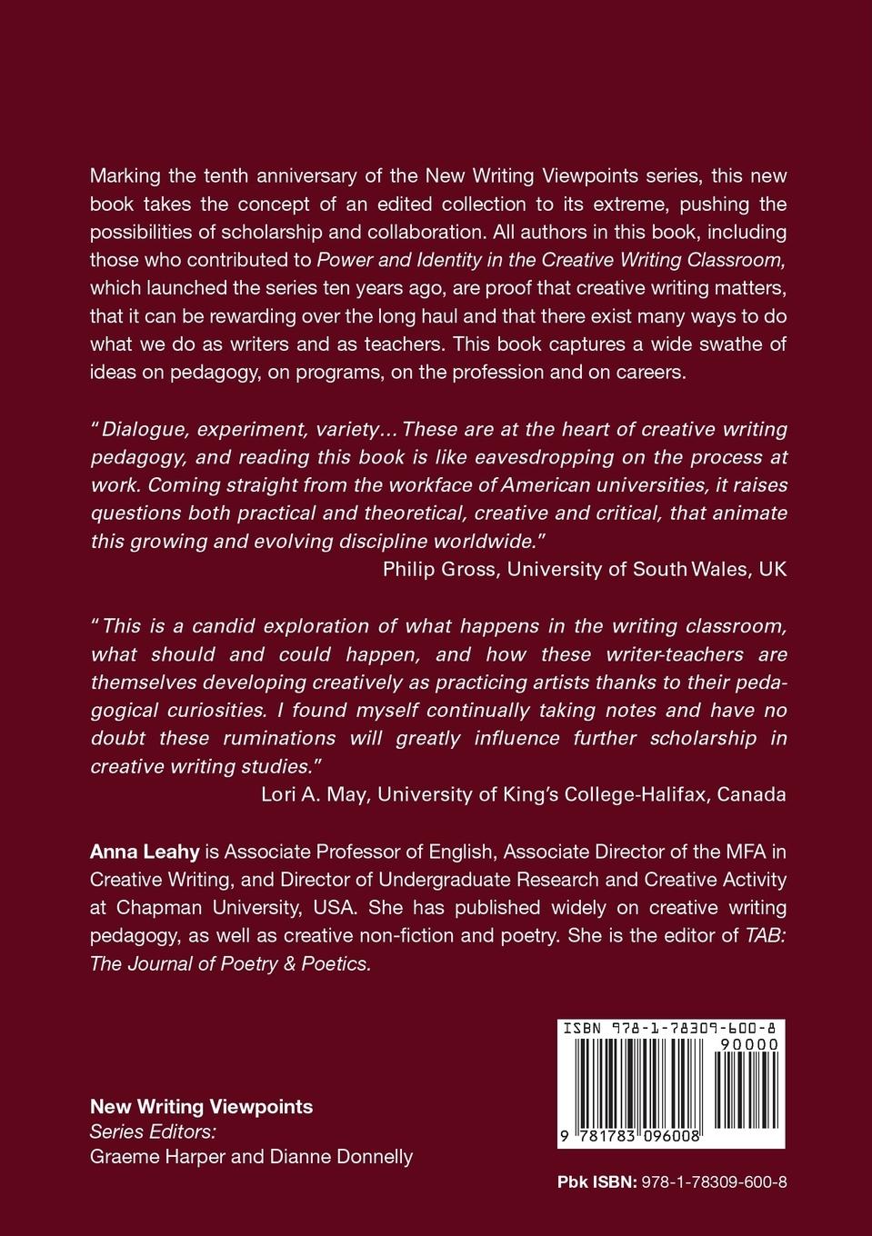 Rückseitencover What We Talk about When We Talk about Creative Writing