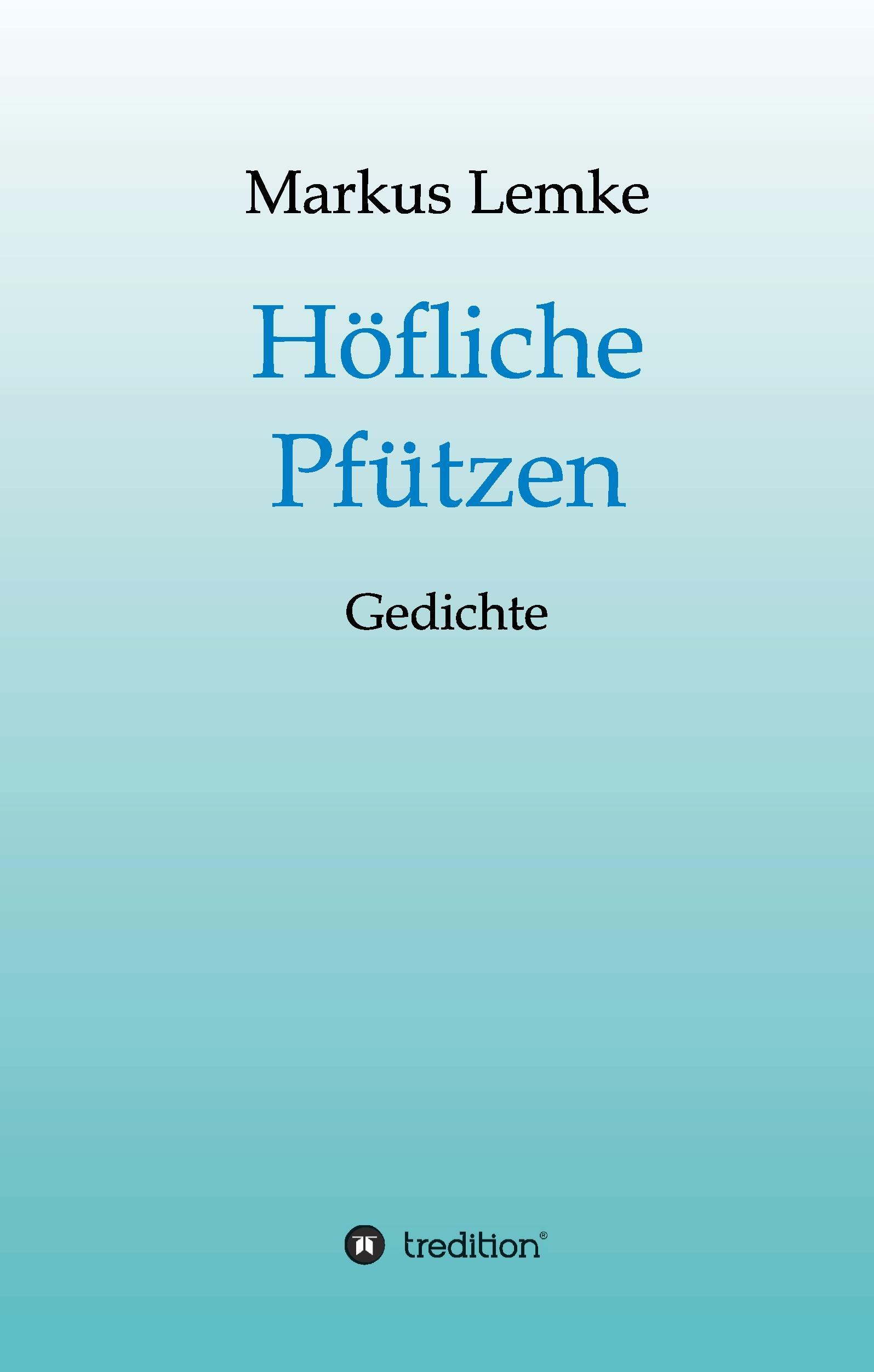 Vorderes Coverbild Höfliche Pfützen
