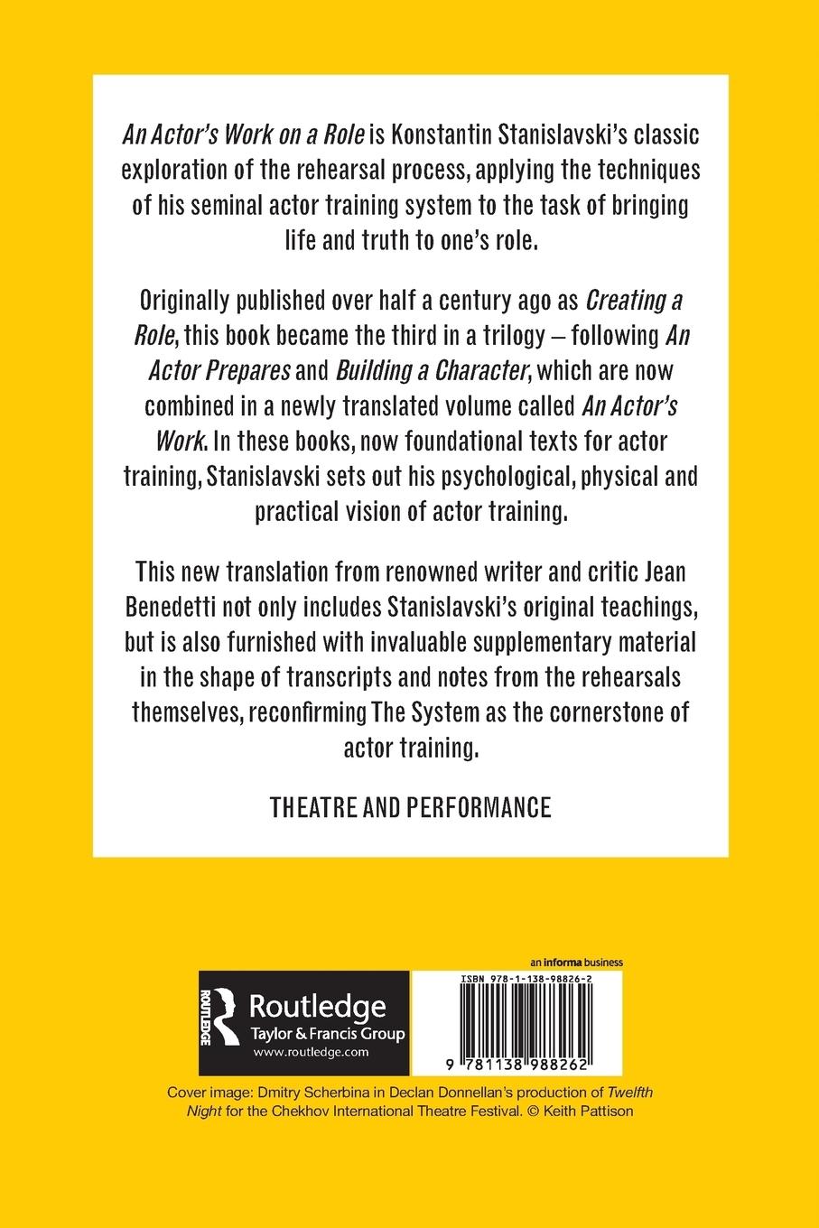 Rückseitencover An Actor's Work on a Role