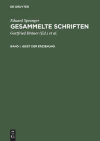 Vorderes Coverbild Geist der Erziehung