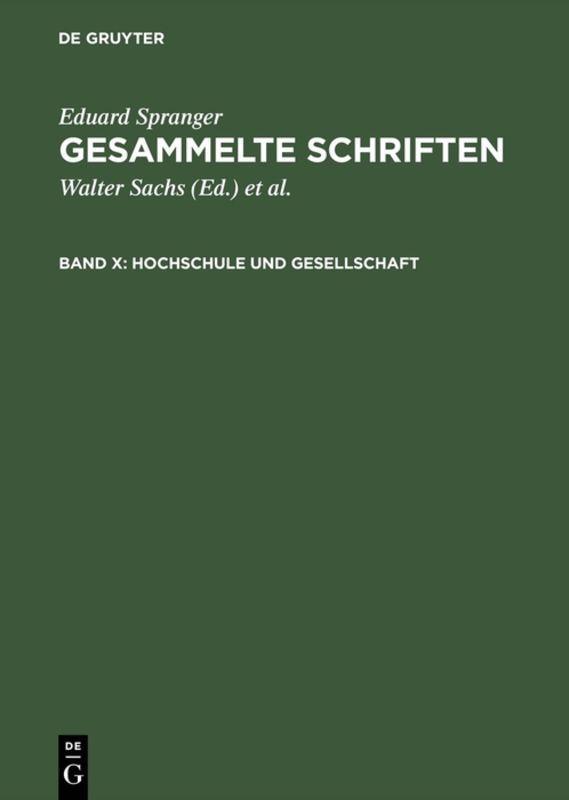 Vorderes Coverbild Hochschule und Gesellschaft