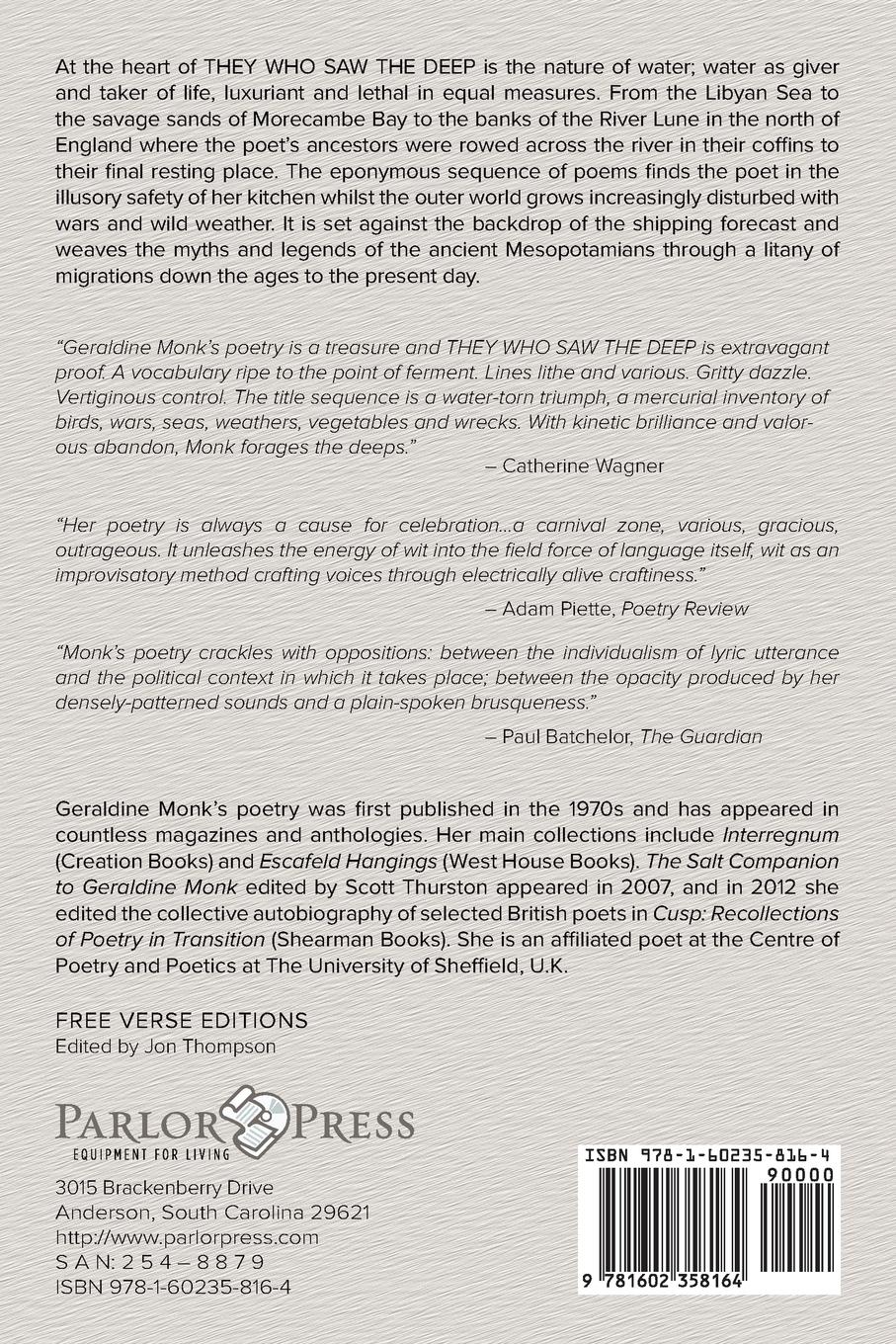 Rückseitencover They Who Saw the Deep