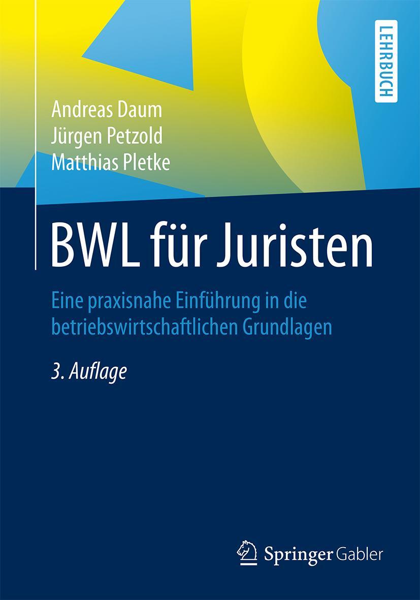 Vorderes Coverbild BWL für Juristen