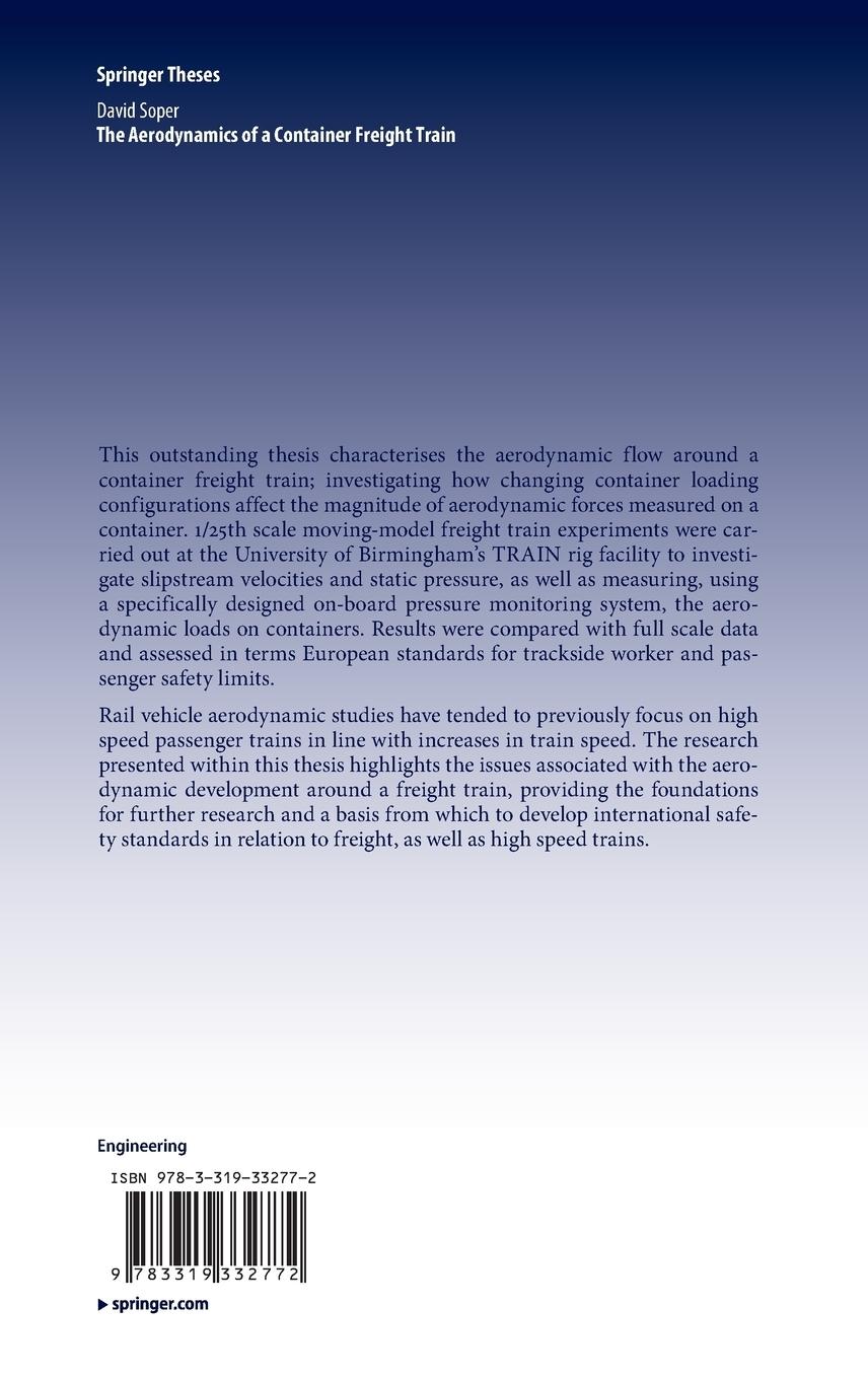 Rückseitencover The Aerodynamics of a Container Freight Train