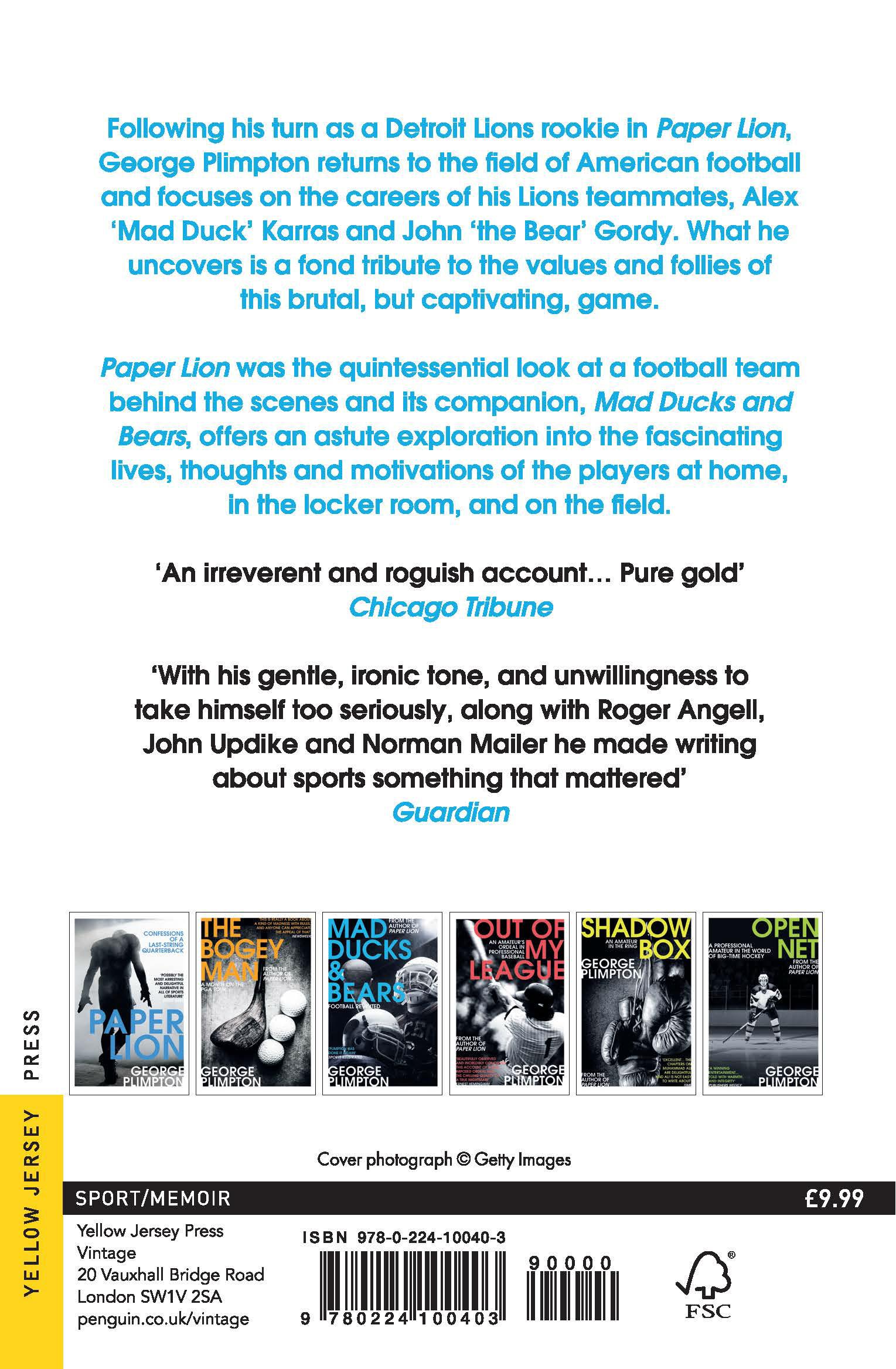 Rückseitencover Mad Ducks and Bears