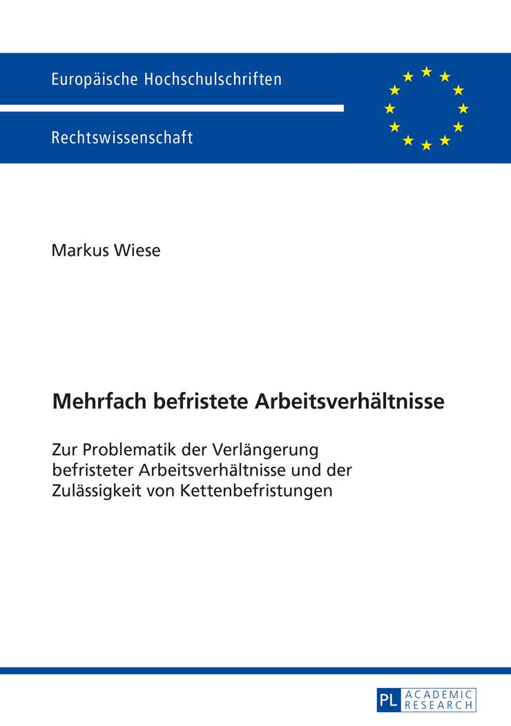 Vorderes Coverbild Mehrfach befristete Arbeitsverhältnisse