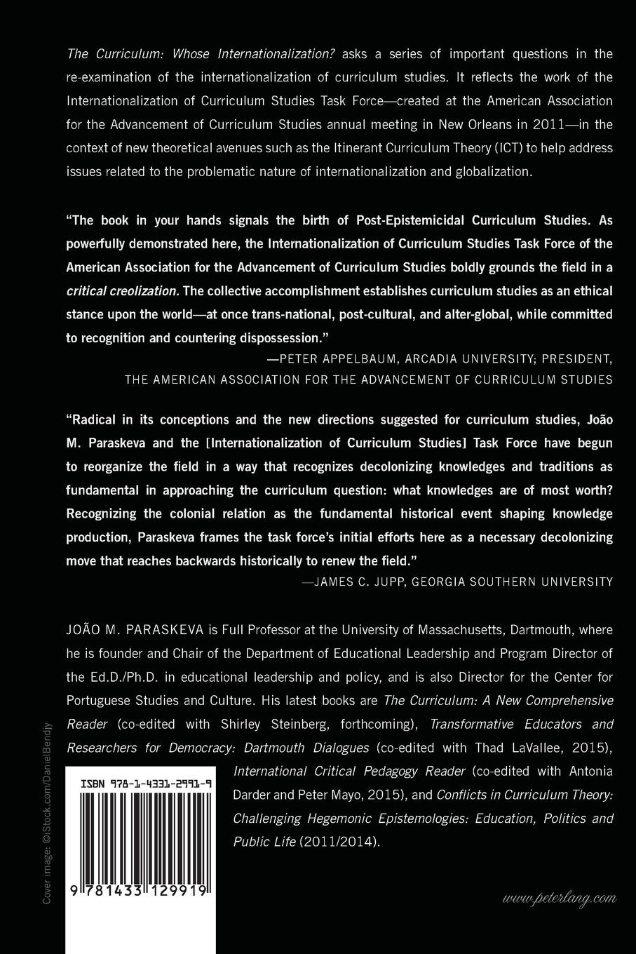 Rückseitencover The Curriculum