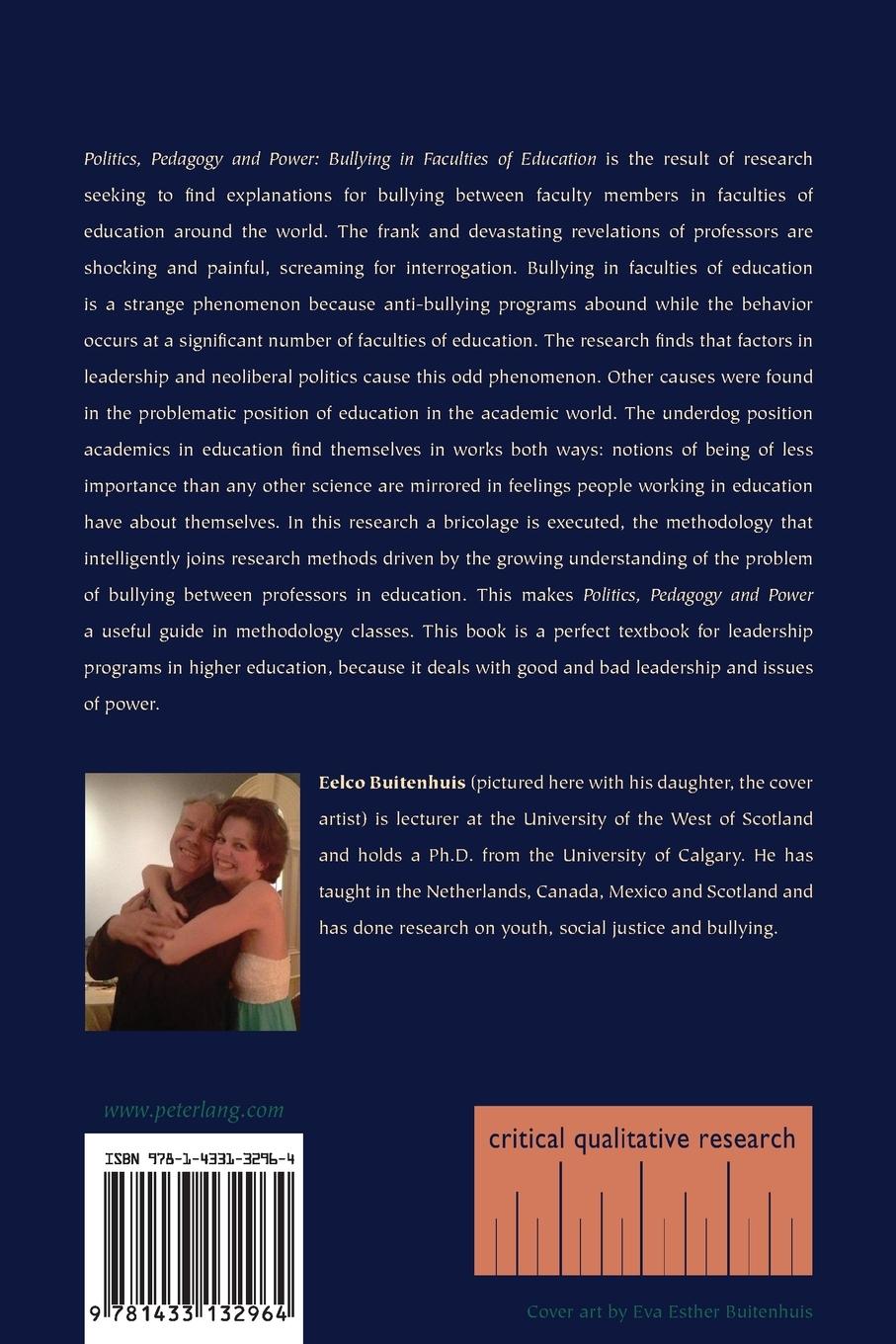 Rückseitencover Politics, Pedagogy and Power