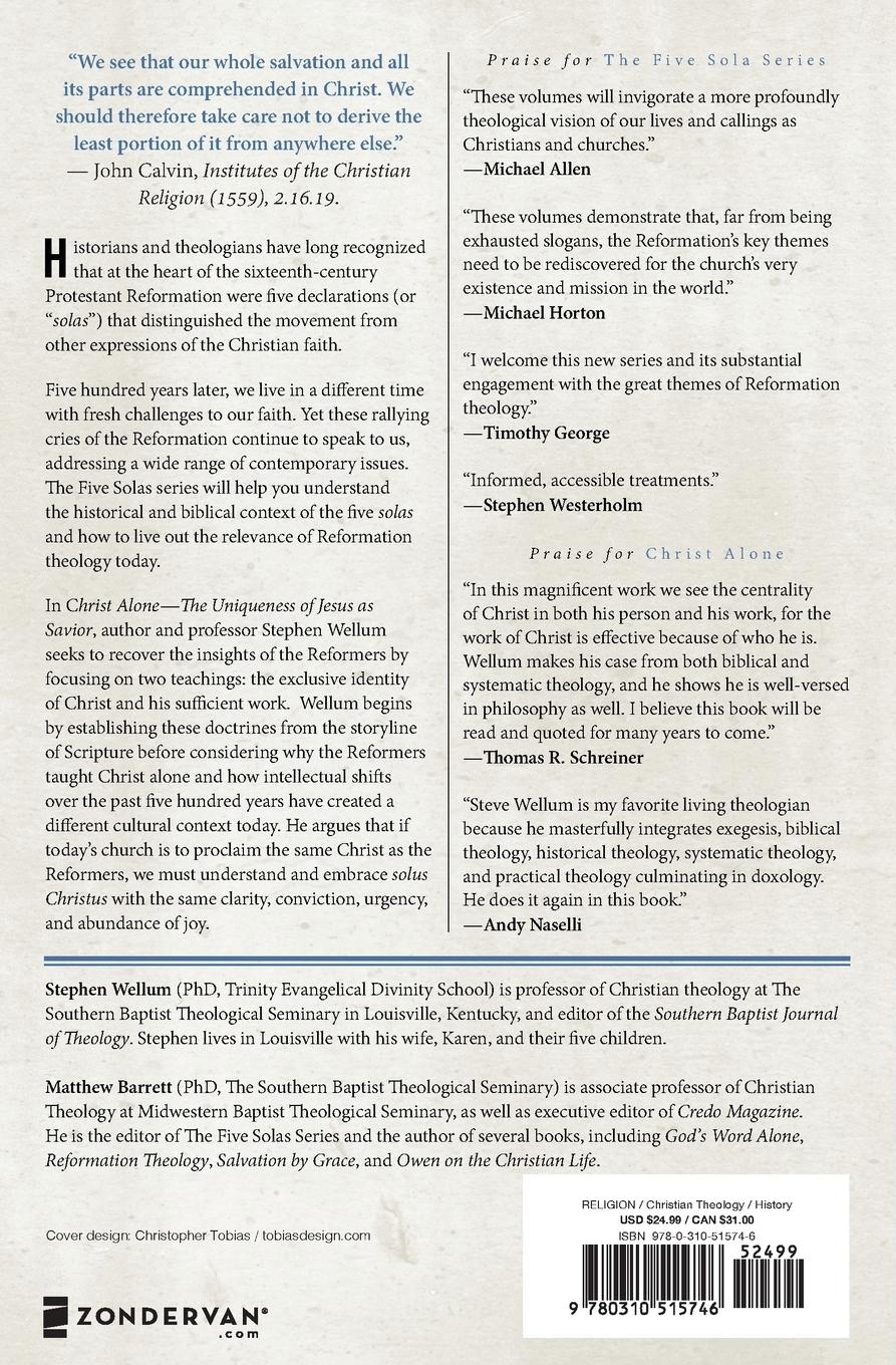 Rückseitencover The Christ Alone---The Uniqueness of Jesus as Savior