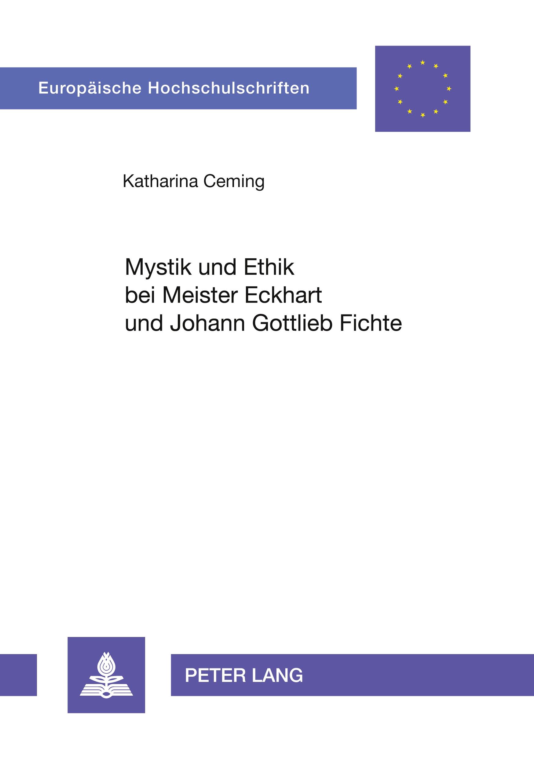 Vorderes Coverbild Mystik und Ethik bei Meister Eckhart und Johann Gottlieb Fichte