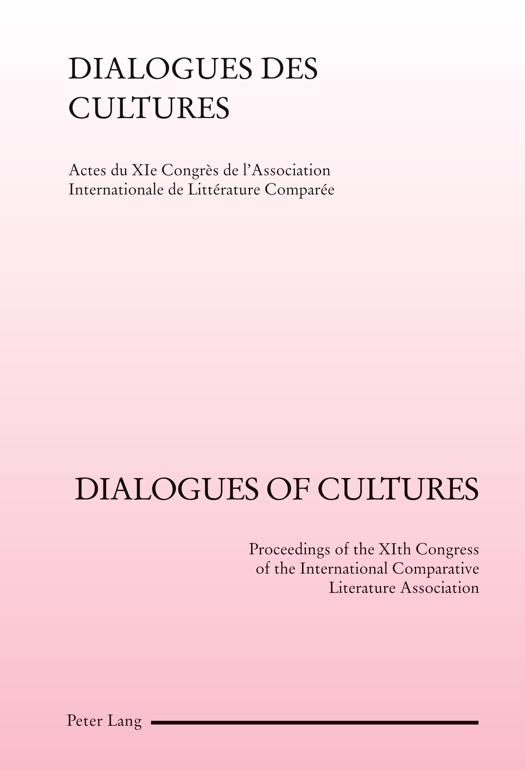 Vorderes Coverbild Dialogues of Cultures- Dialogues des cultures