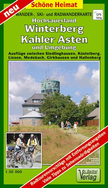 Vorderes Coverbild Wander-, Ski- und Radwanderkarte Hochsauerland, Winterberg, Kahler Asten und Umgebung 1:30 000