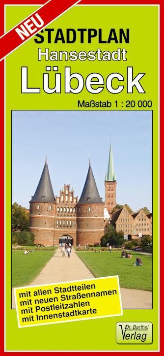 Vorderes Coverbild Stadtplan Hansestadt Lübeck 1:20 000
