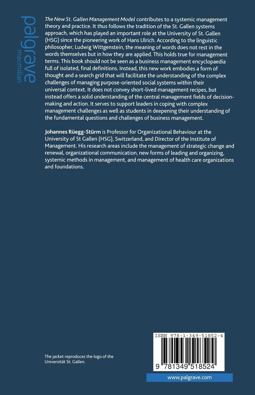 Rückseitencover The New St. Gallen Management Model