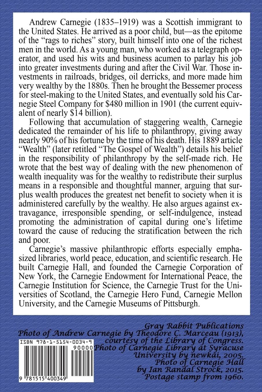 Rückseitencover The Gospel of Wealth
