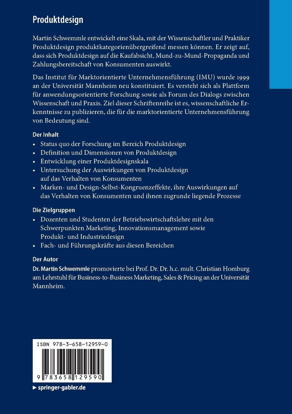 Rückseitencover Produktdesign