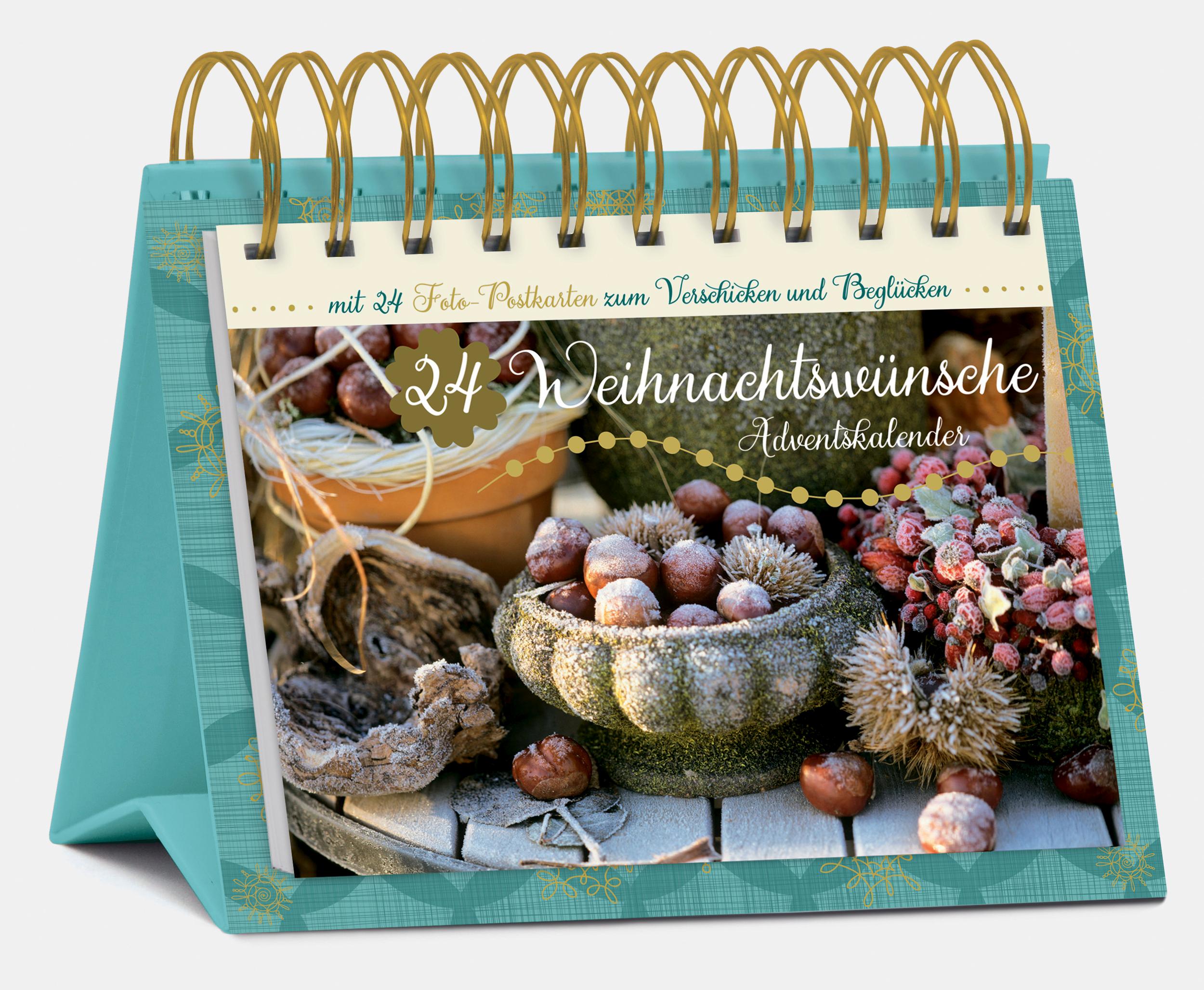 Vorderes Coverbild Tisch-Adventskalender "24 Weihnachtswünsche"