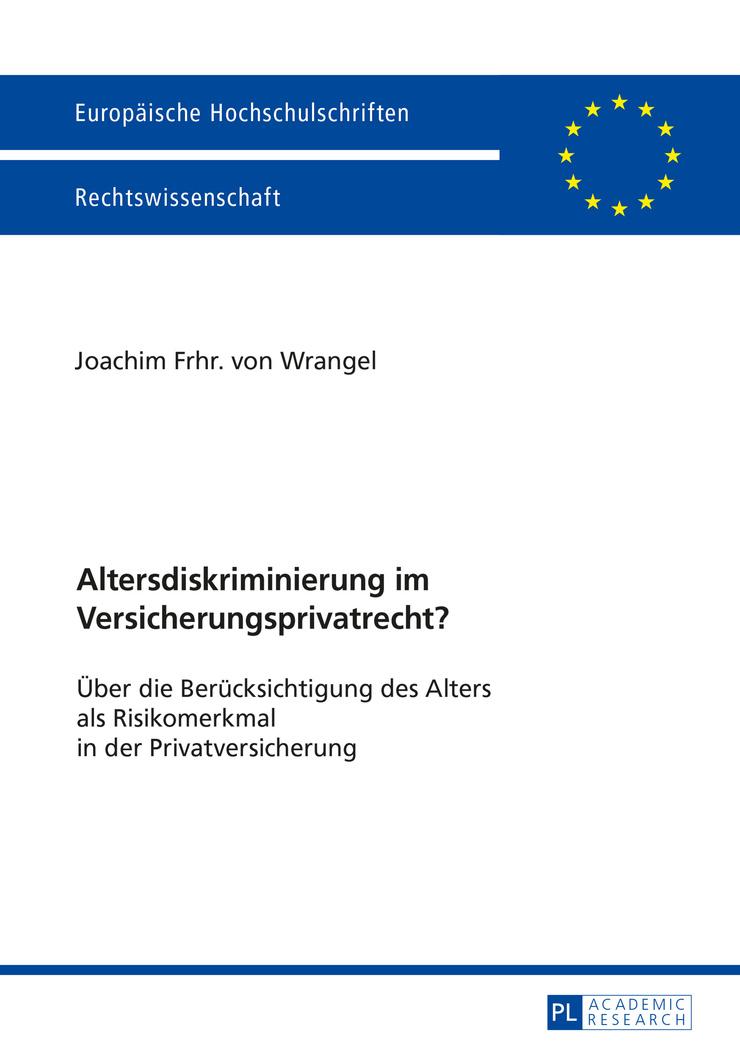 Vorderes Coverbild Altersdiskriminierung im Versicherungsprivatrecht?