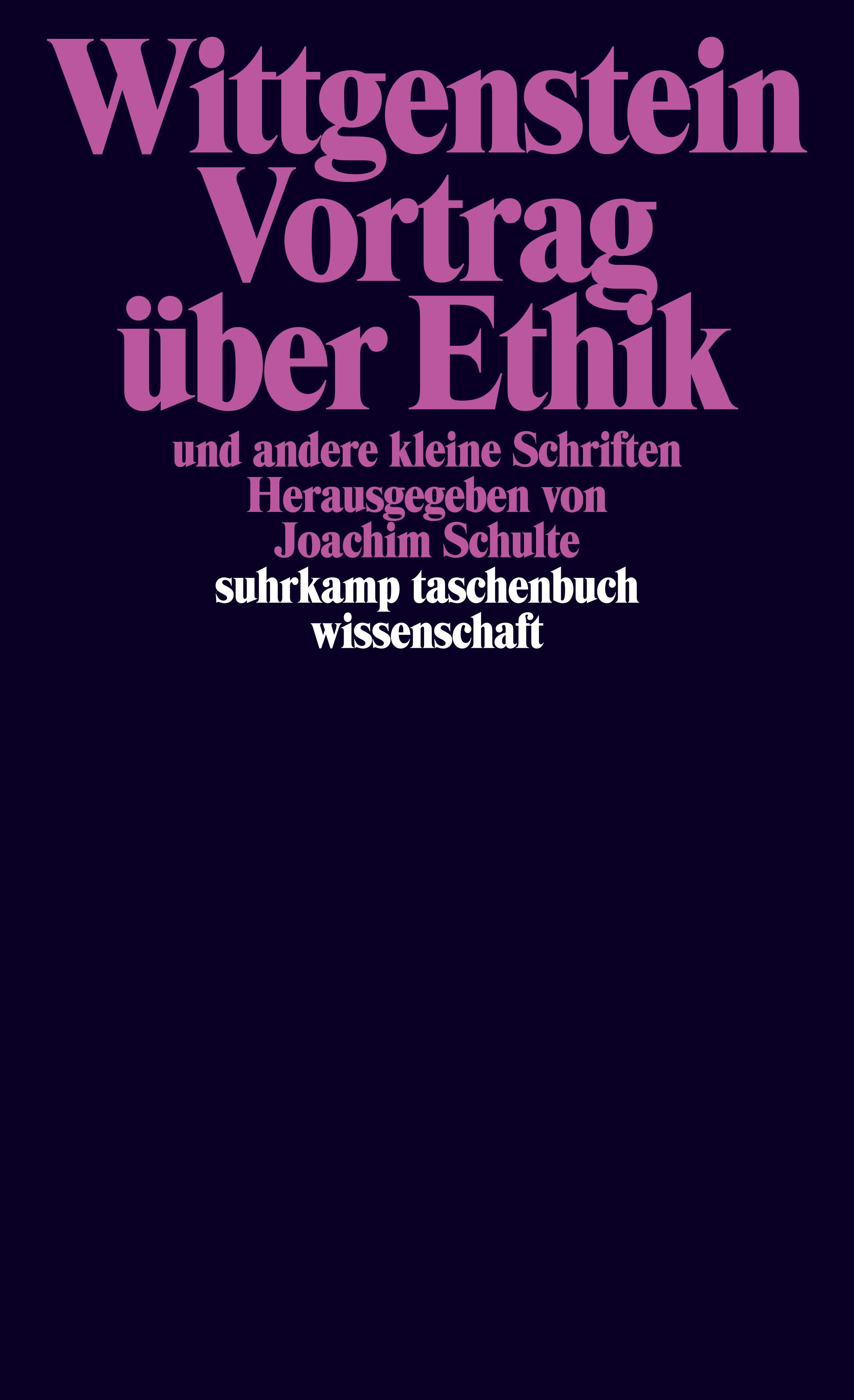 Vorderes Coverbild Vortrag über Ethik und andere kleine Schriften