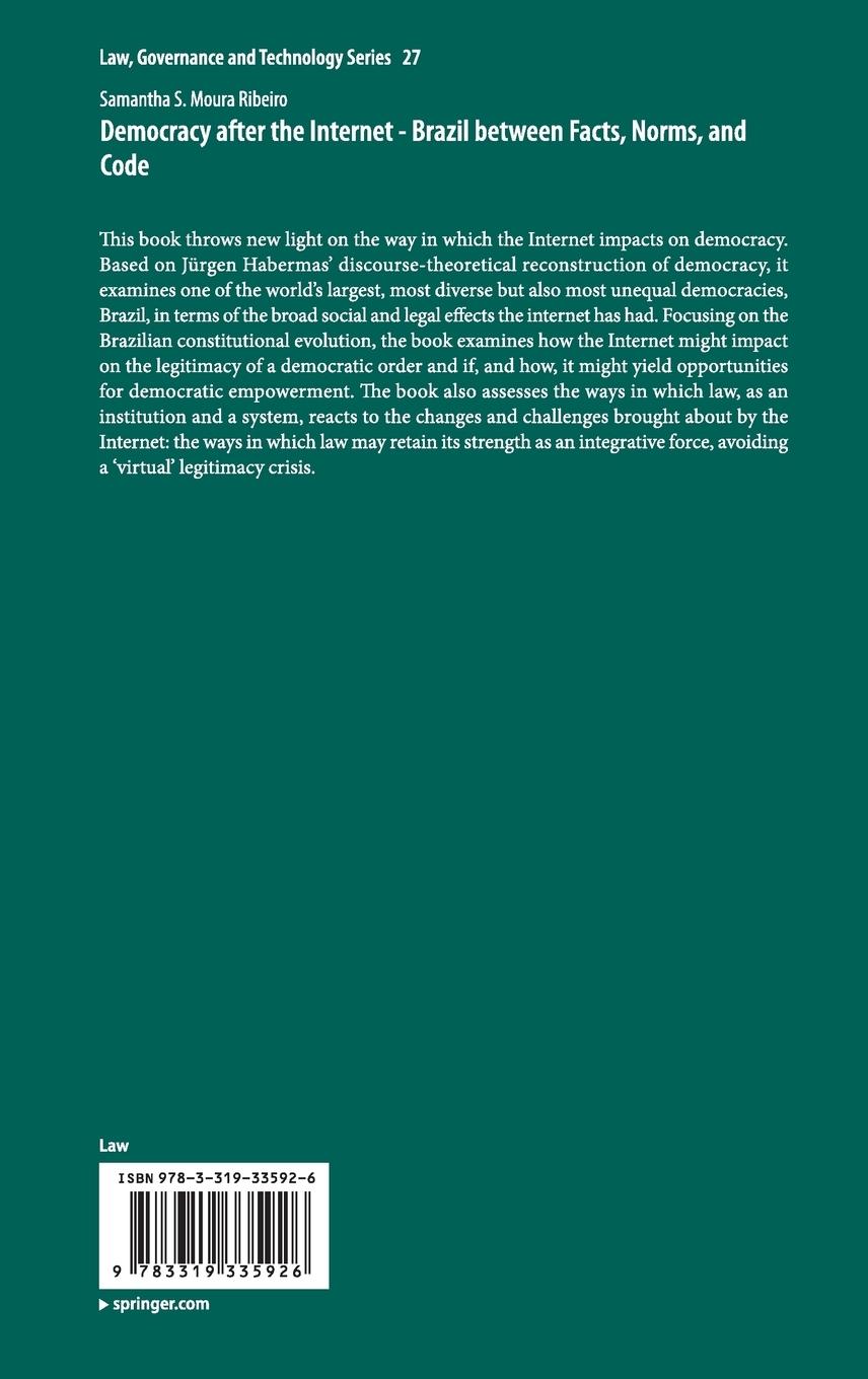 Rückseitencover Democracy after the Internet - Brazil between Facts, Norms, and Code