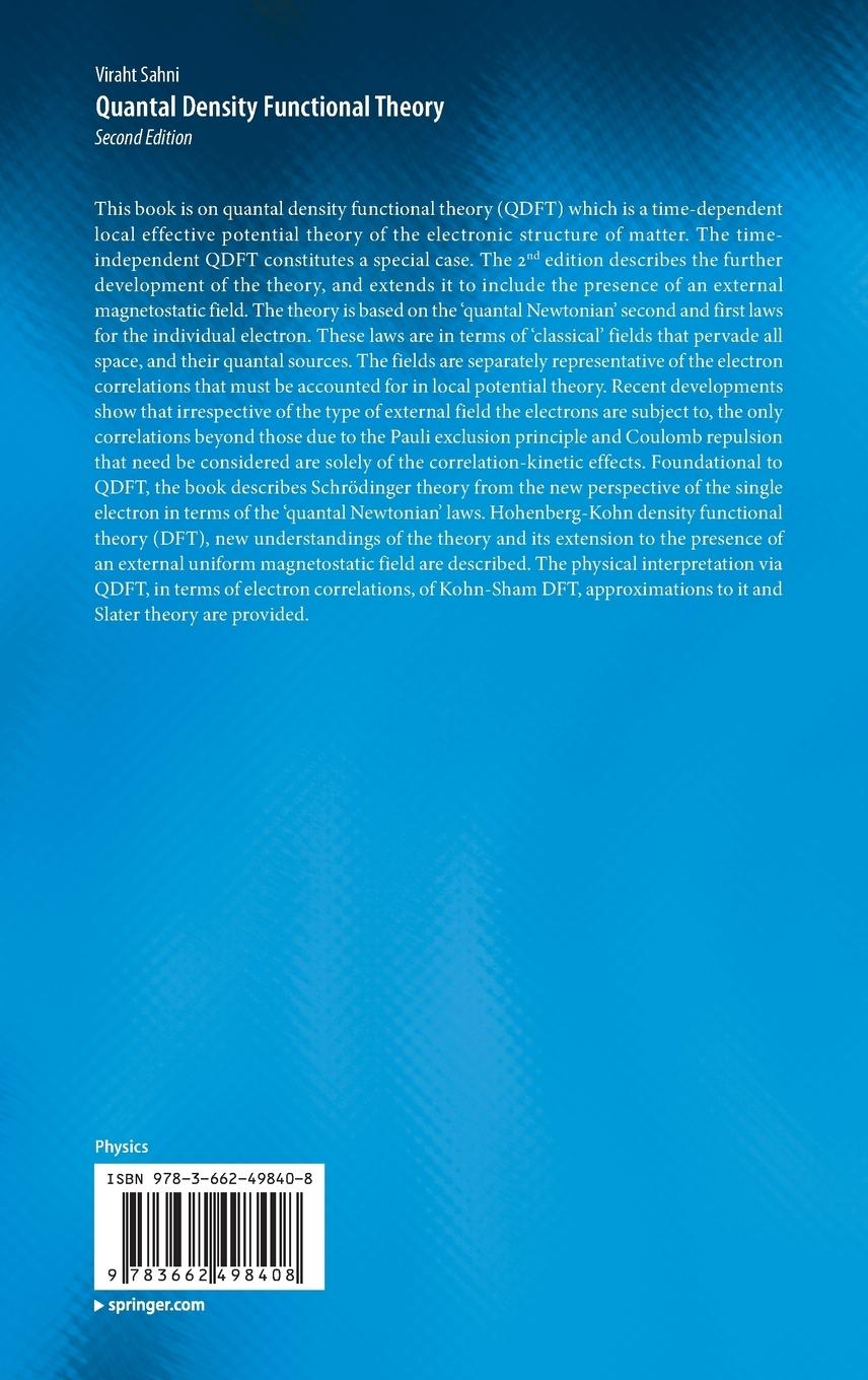 Rückseitencover Quantal Density Functional Theory