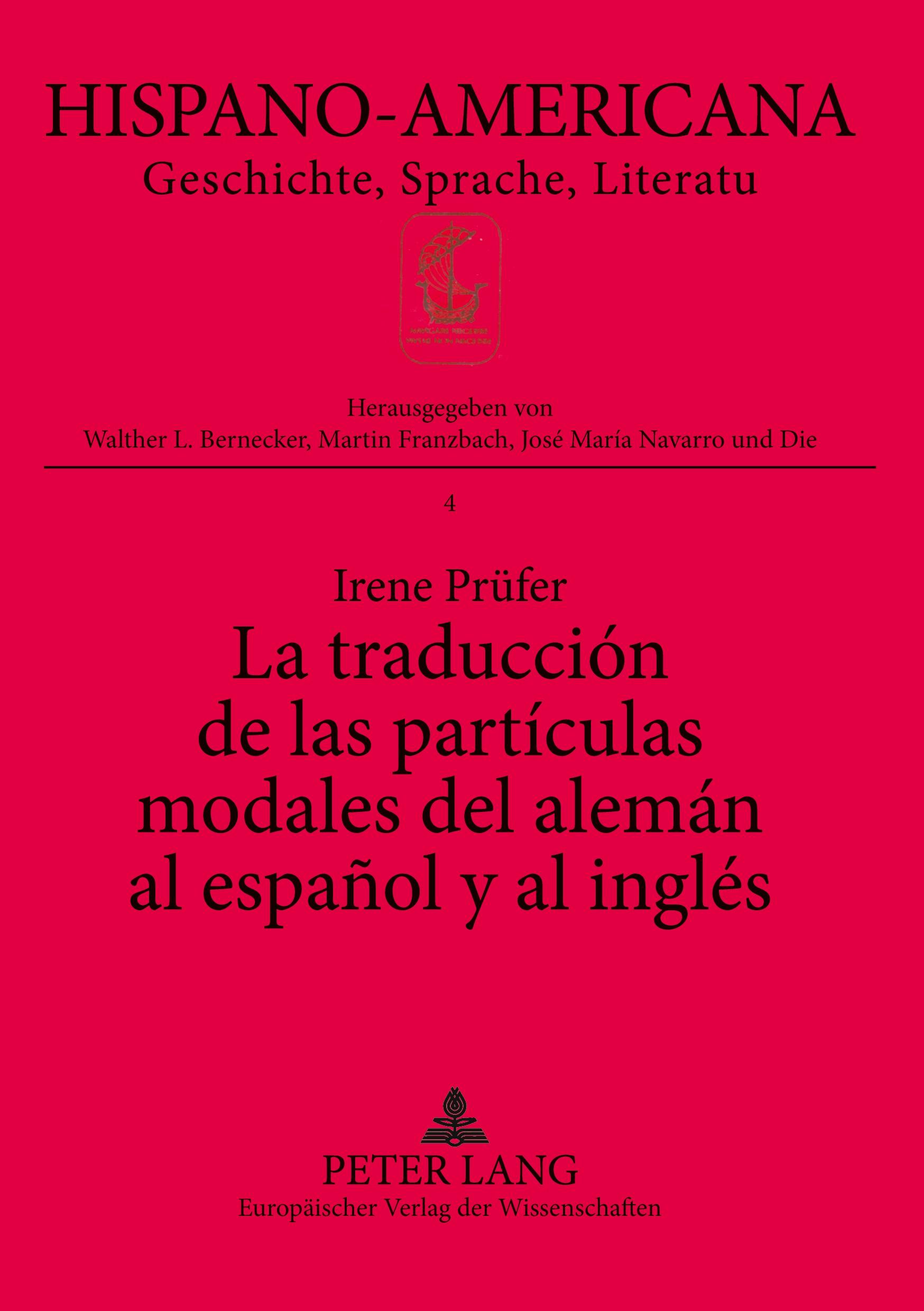 Vorderes Coverbild La traducción de las partículas modales del alemán al español y al inglés