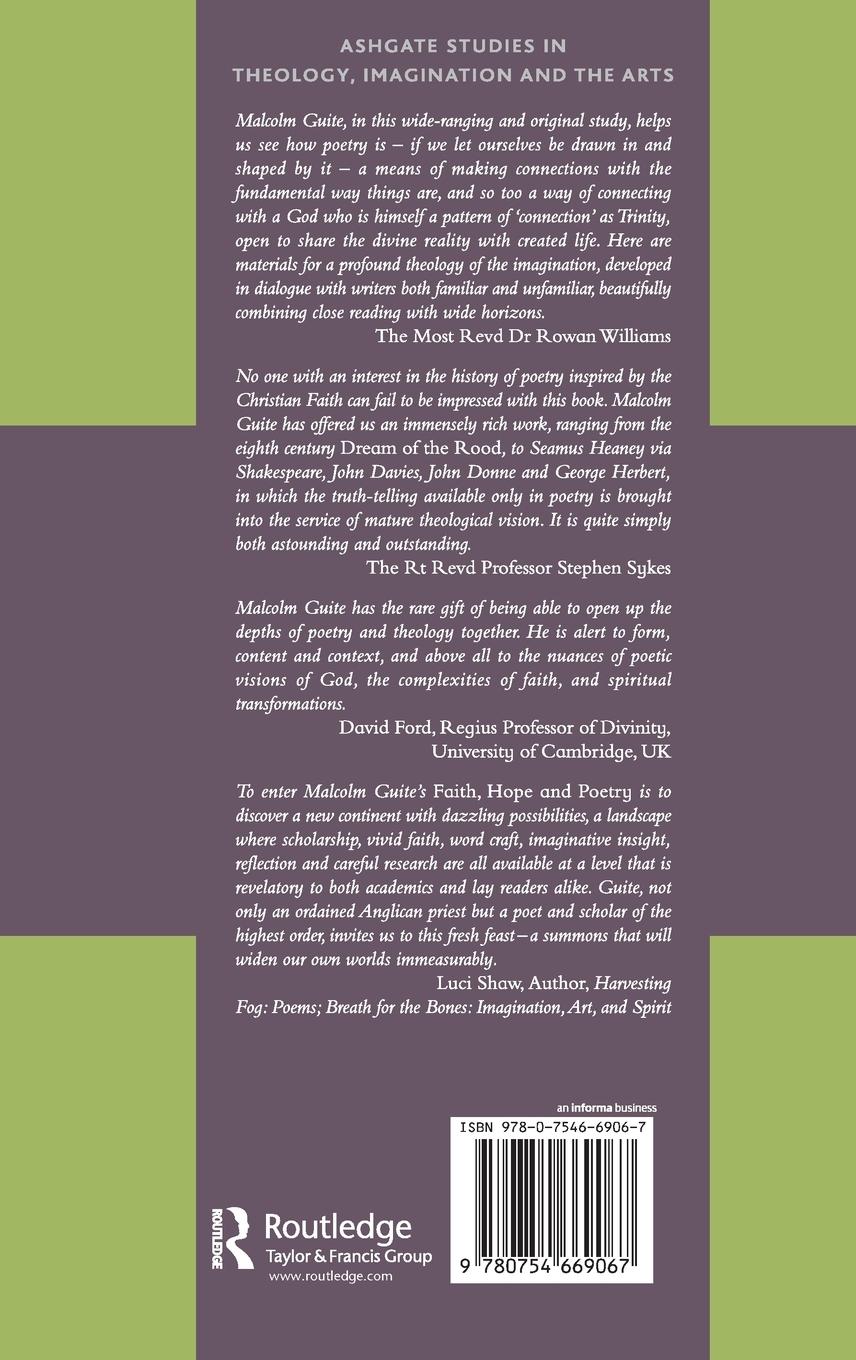 Rückseitencover Faith, Hope and Poetry