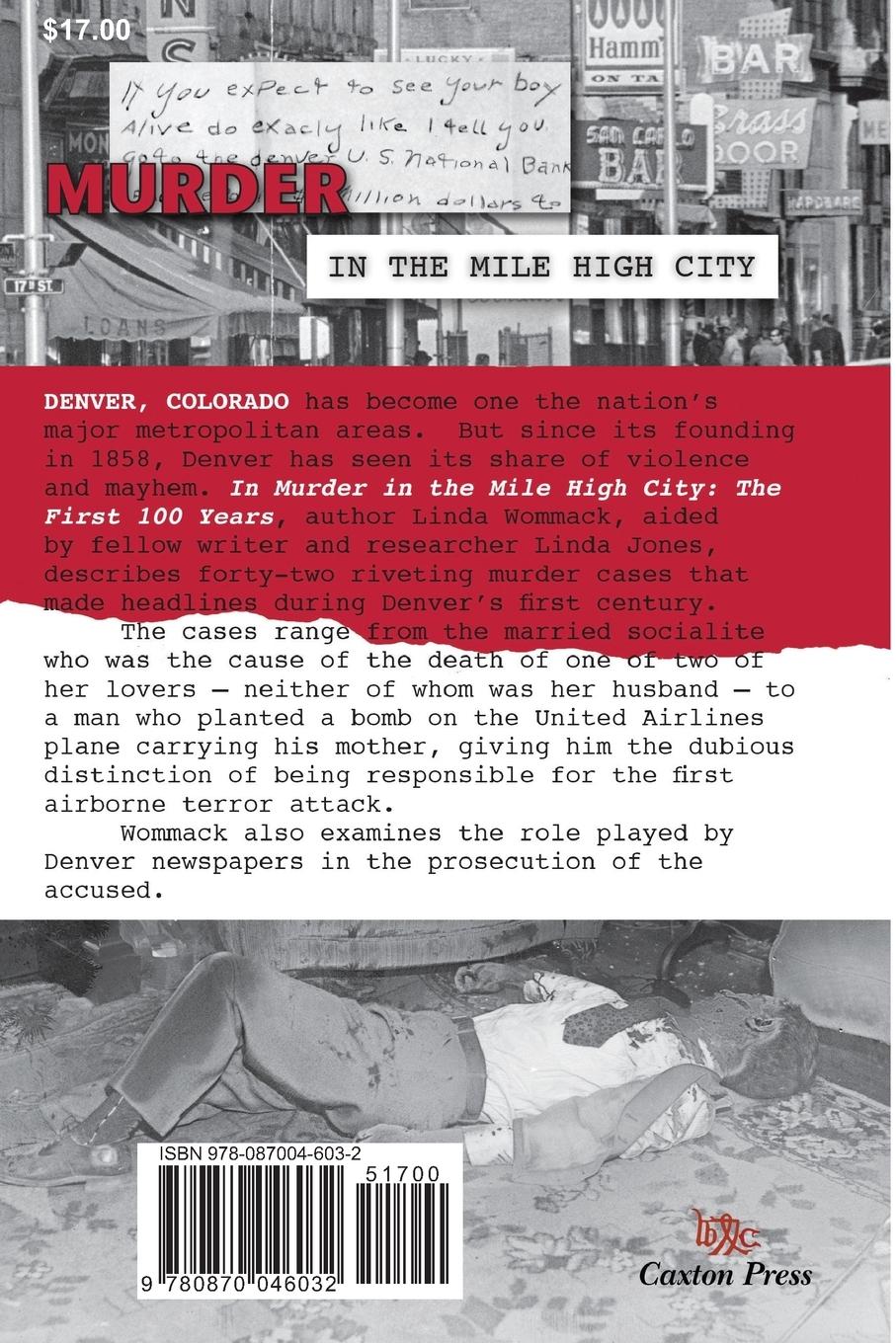 Rückseitencover Murder in the Mile High City