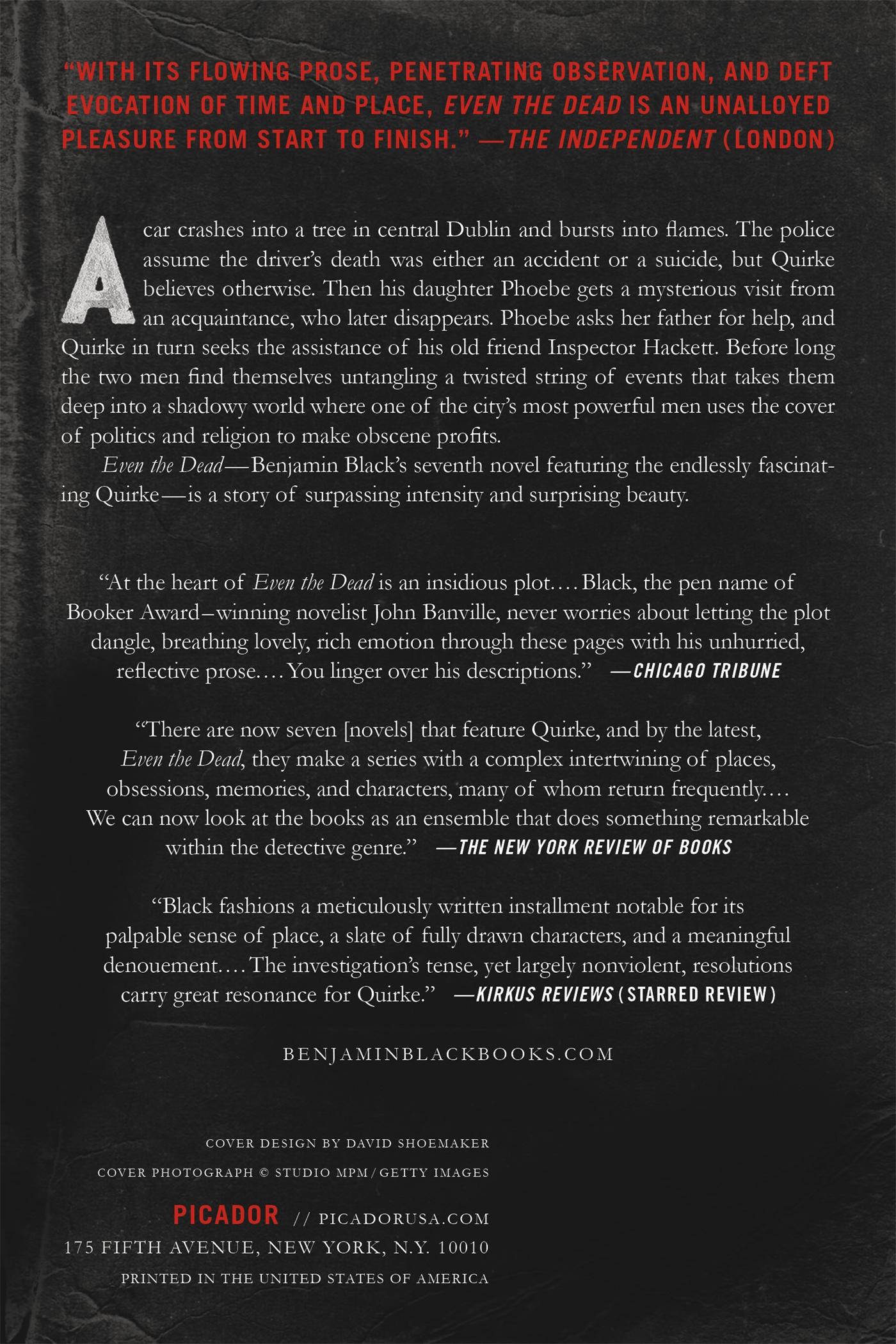 Rückseitencover Even the Dead