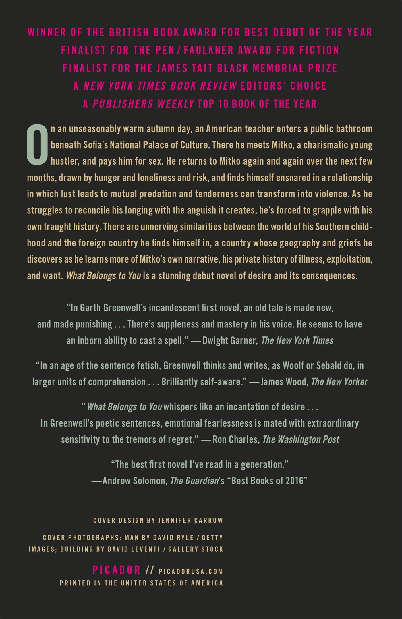 Rückseitencover What Belongs to You