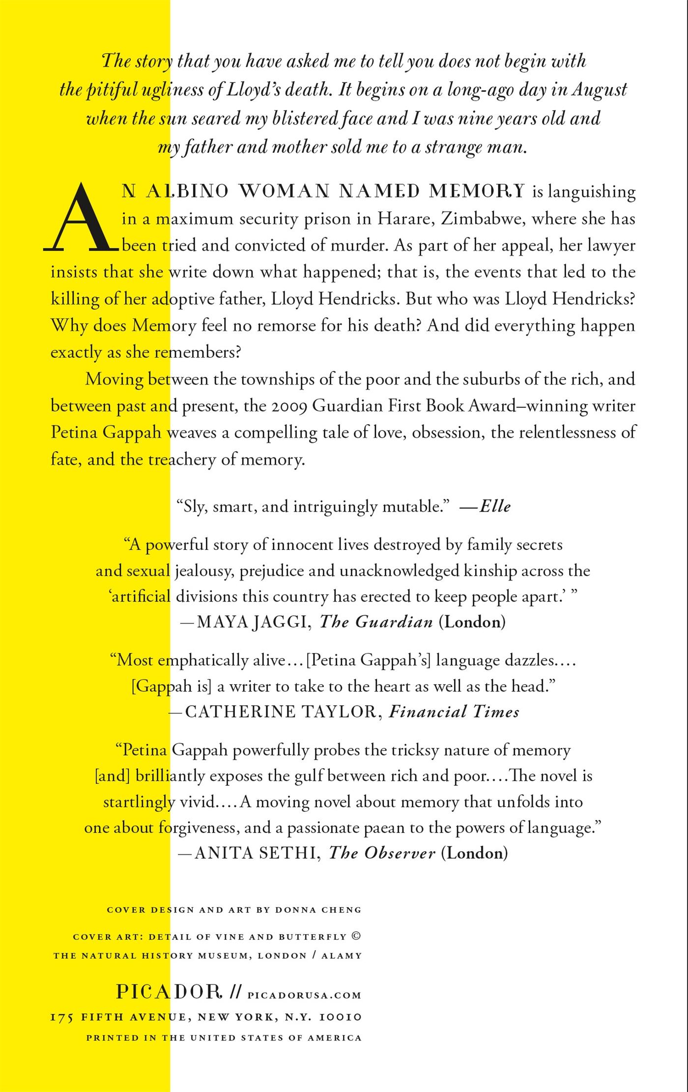 Rückseitencover Book of Memory