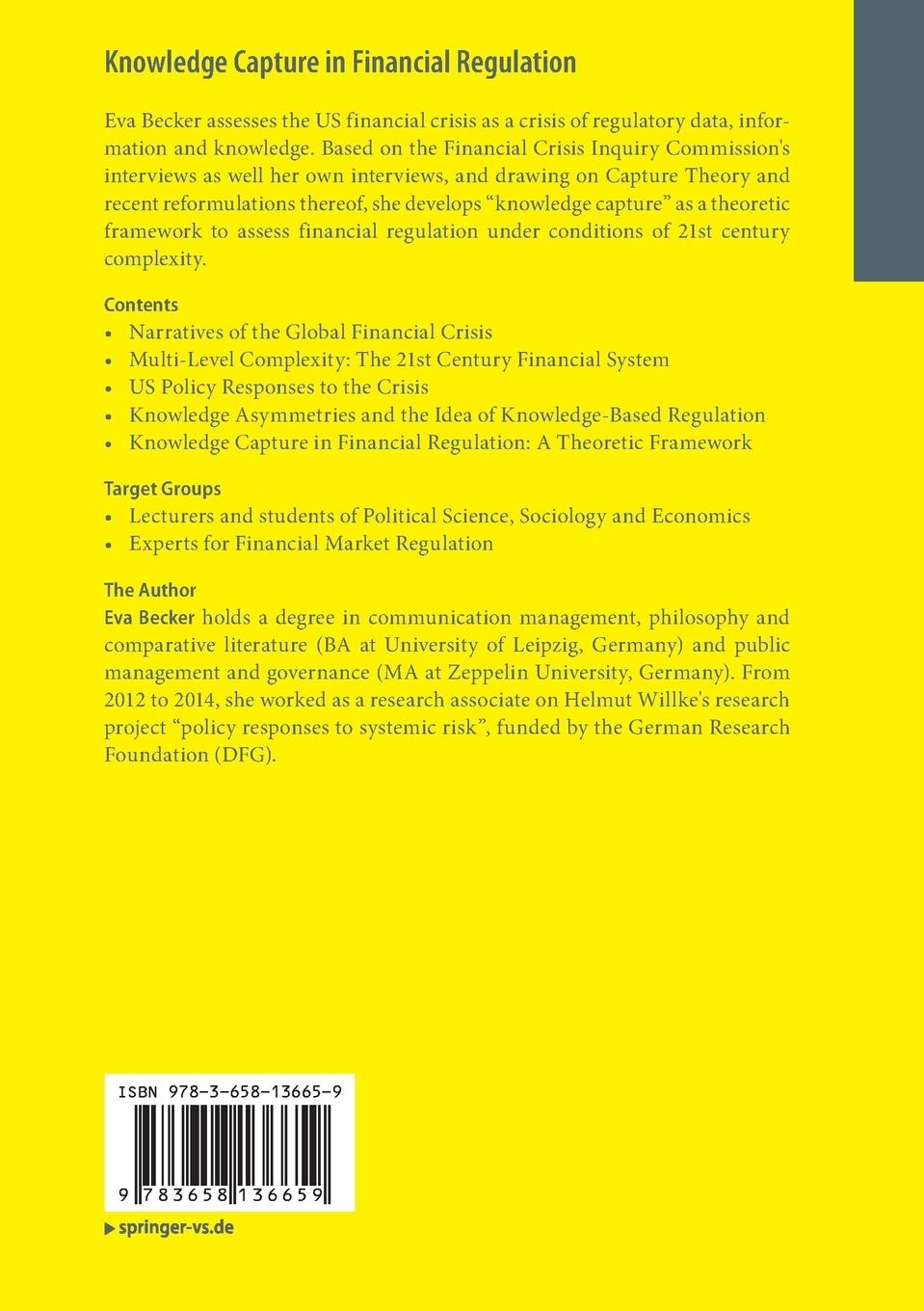 Rückseitencover Knowledge Capture in Financial Regulation