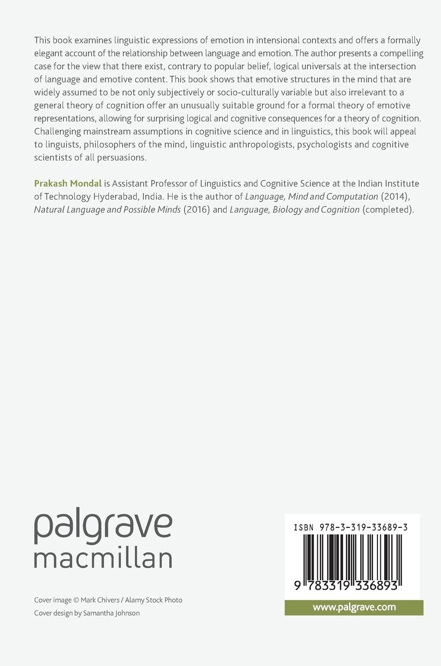Rückseitencover Language and Cognitive Structures of Emotion