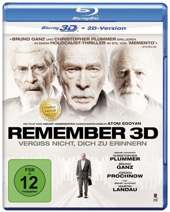 Vorderes Coverbild Remember 3D - Vergiss nicht, dich zu erinnern