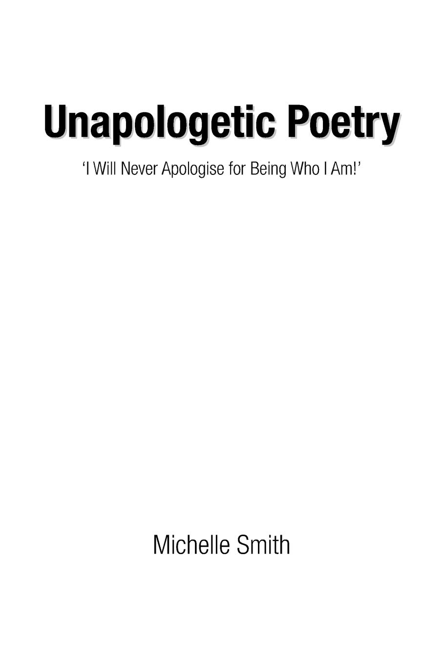 Vorderes Coverbild Unapologetic Poetry