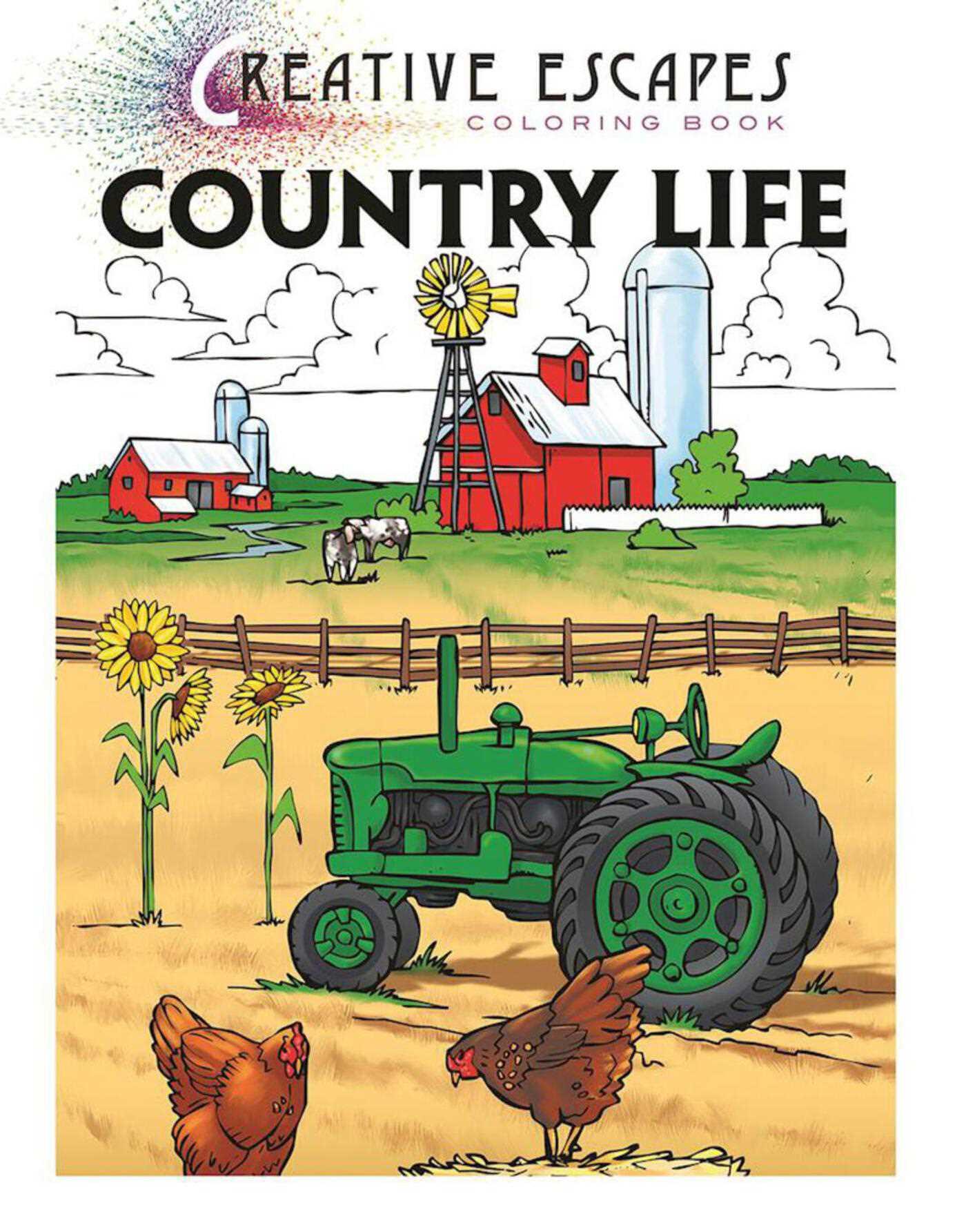 Vorderes Coverbild Creative Escapes Coloring Book: Country Life