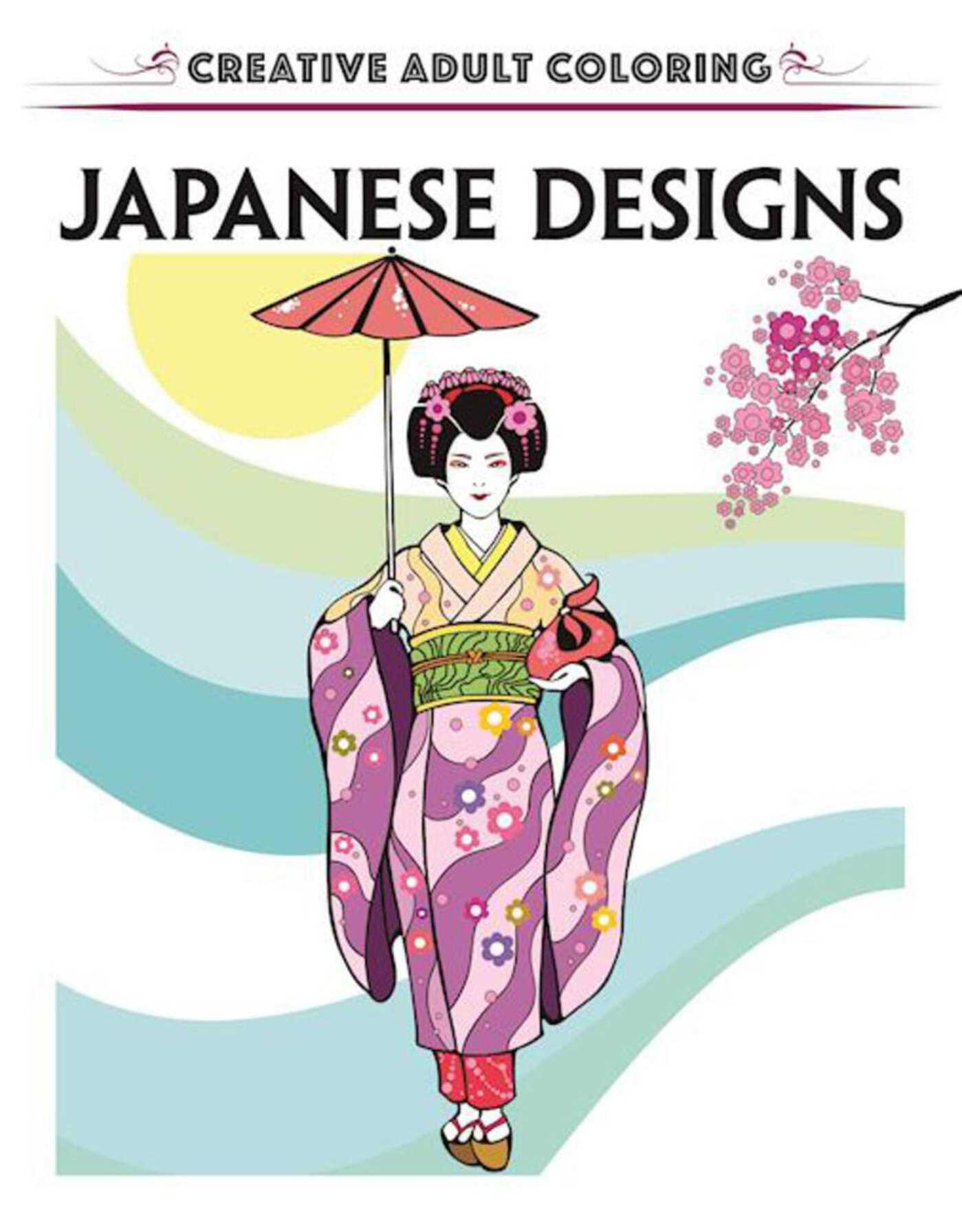 Vorderes Coverbild Creative Escapes Coloring Book: Japanese Designs