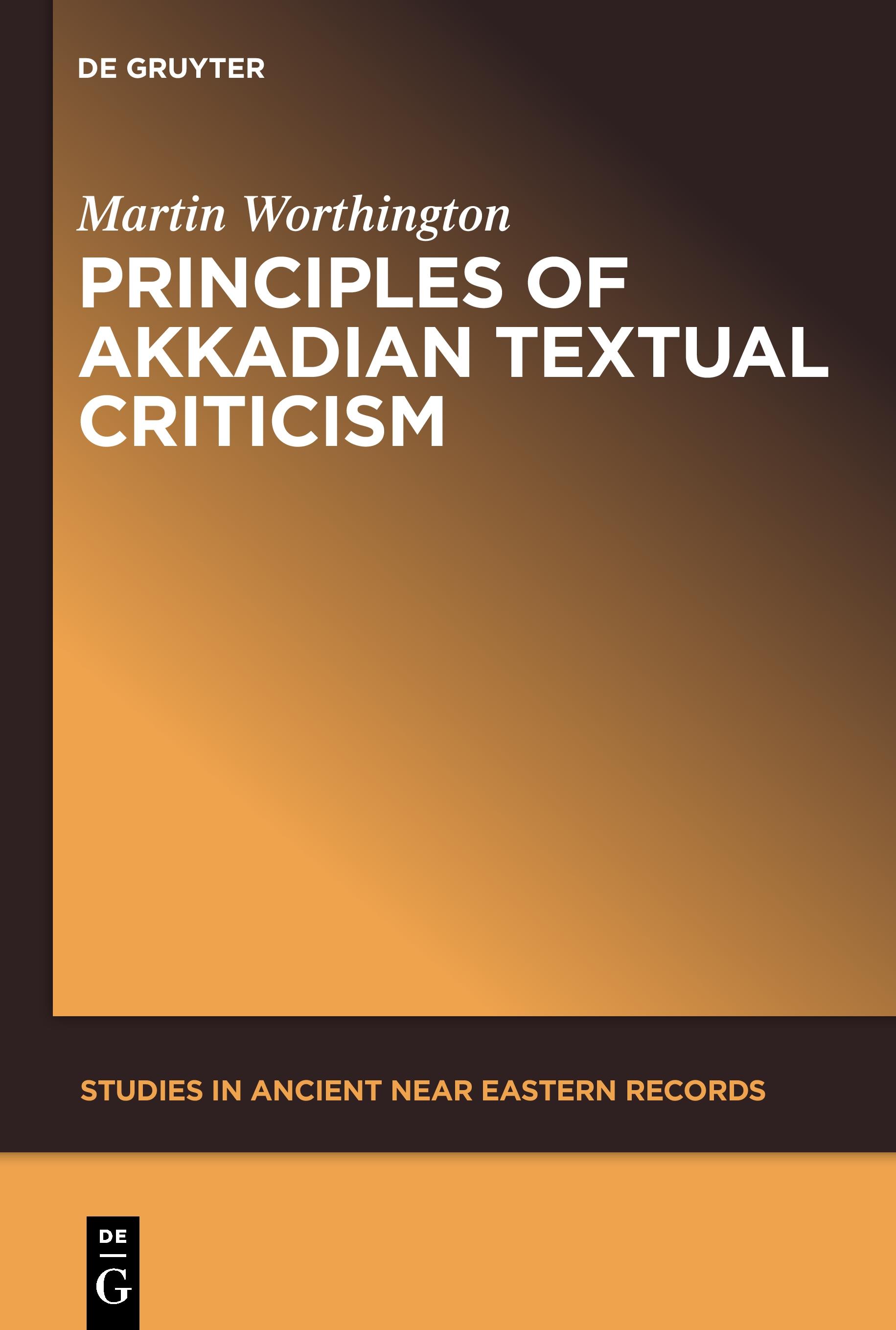 Vorderes Coverbild Principles of Akkadian Textual Criticism