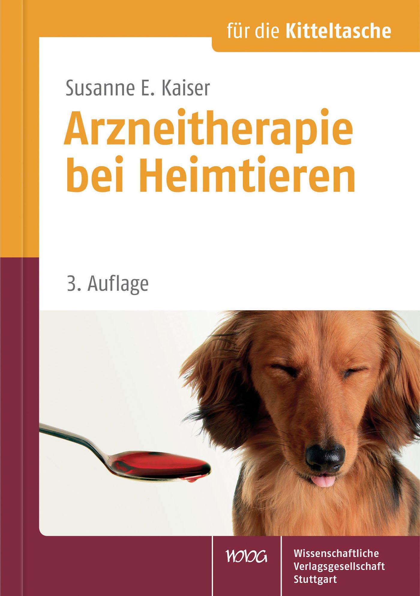 Vorderes Coverbild Arzneitherapie bei Heimtieren für die Kitteltasche