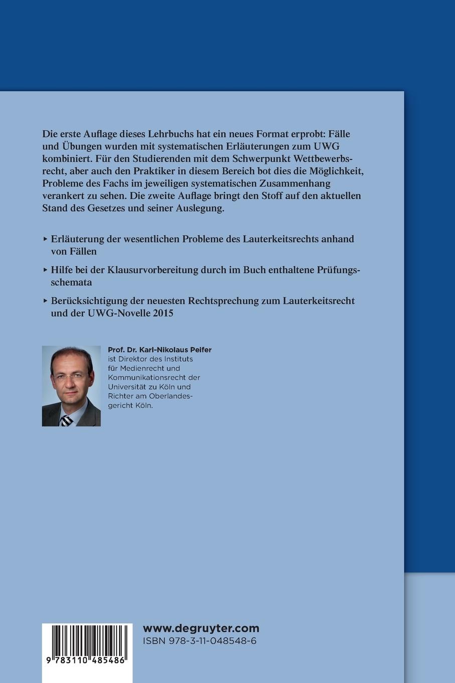 Rückseitencover Lauterkeitsrecht
