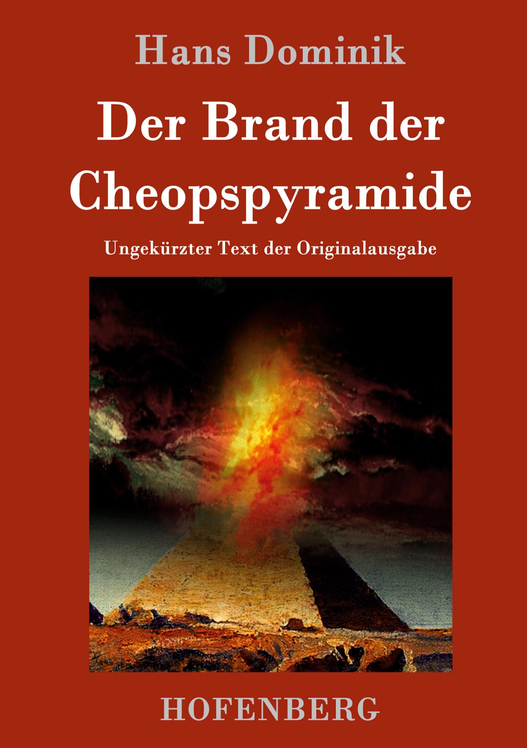 Vorderes Coverbild Der Brand der Cheopspyramide