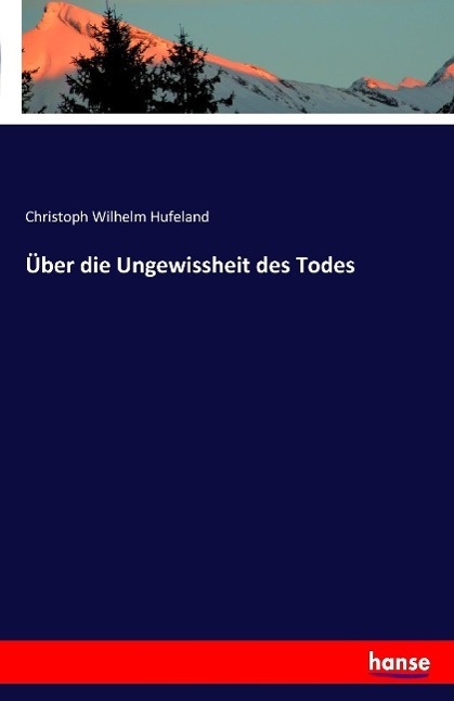 Vorderes Coverbild Über die Ungewissheit des Todes