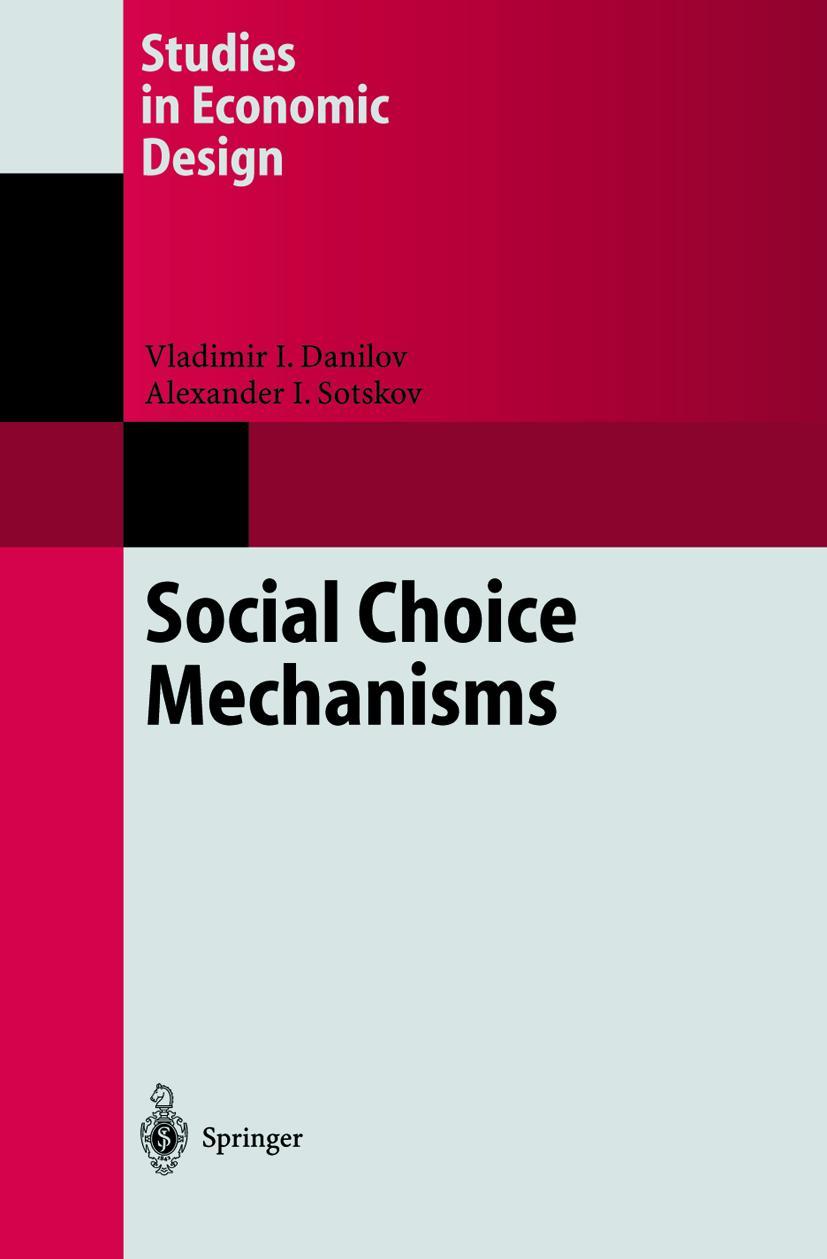 Vorderes Coverbild Social Choice Mechanisms