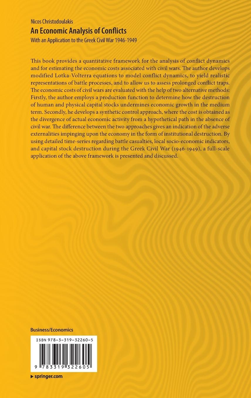 Rückseitencover An Economic Analysis of Conflicts