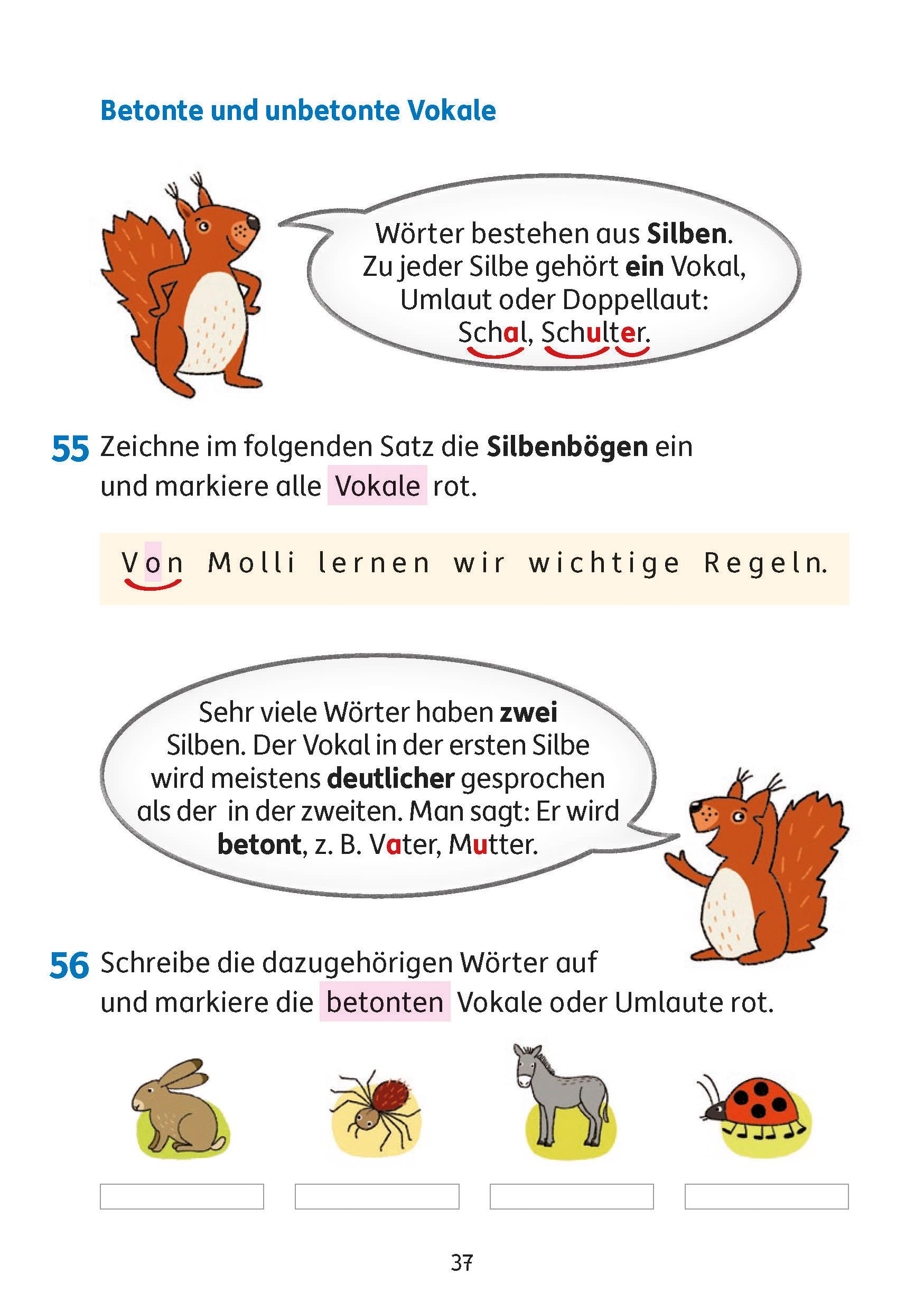 Beispielinhalt (Bild) Rechtschreiben und Diktate 3. Klasse, A5-Heft